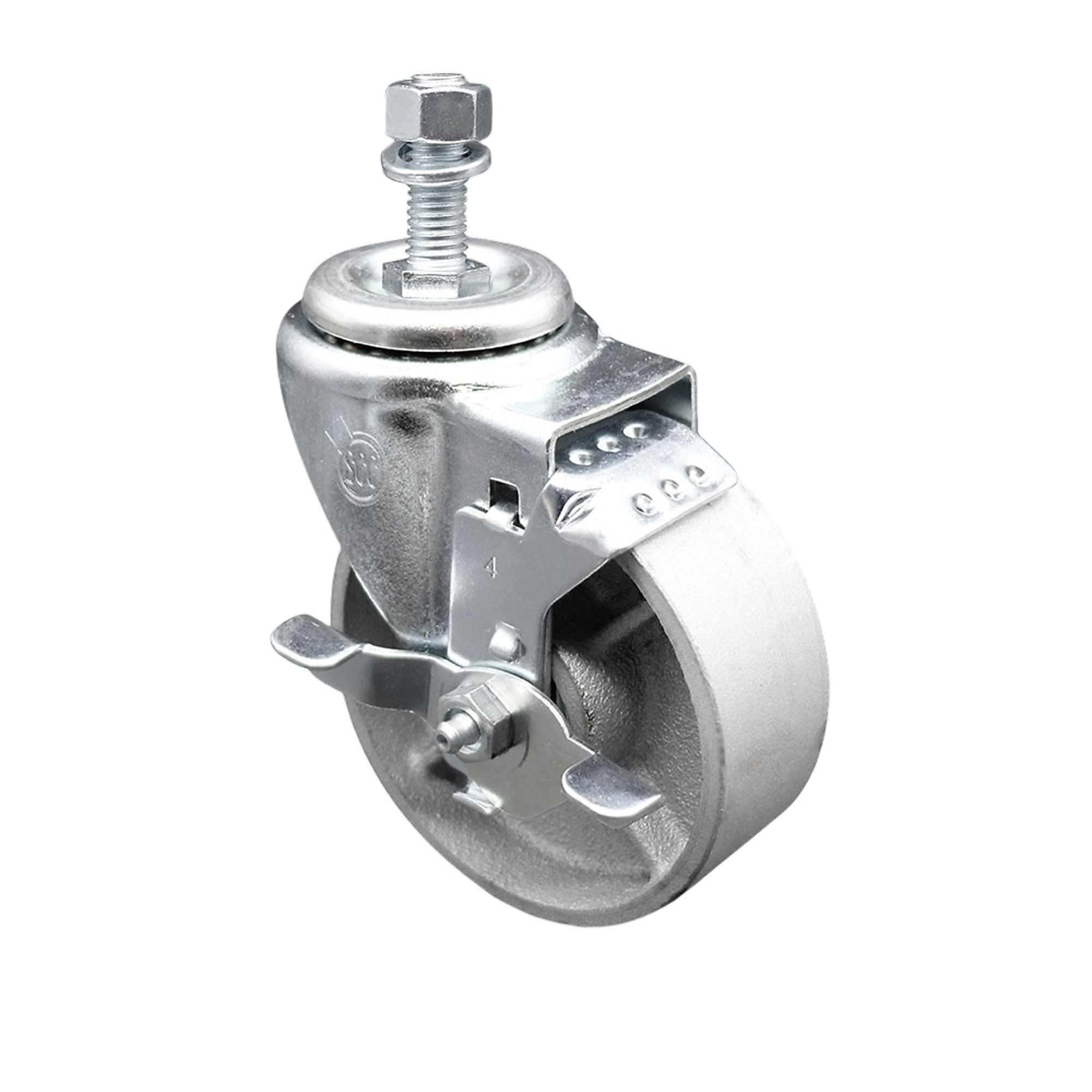 Service Caster, 4Inch x 1 1/2Inch Stem Caster, Wheel Diameter 4 in, Caster Type Swivel, Package (qty.) 1, Model SCC-TS20S415-SSR-TLB-121315