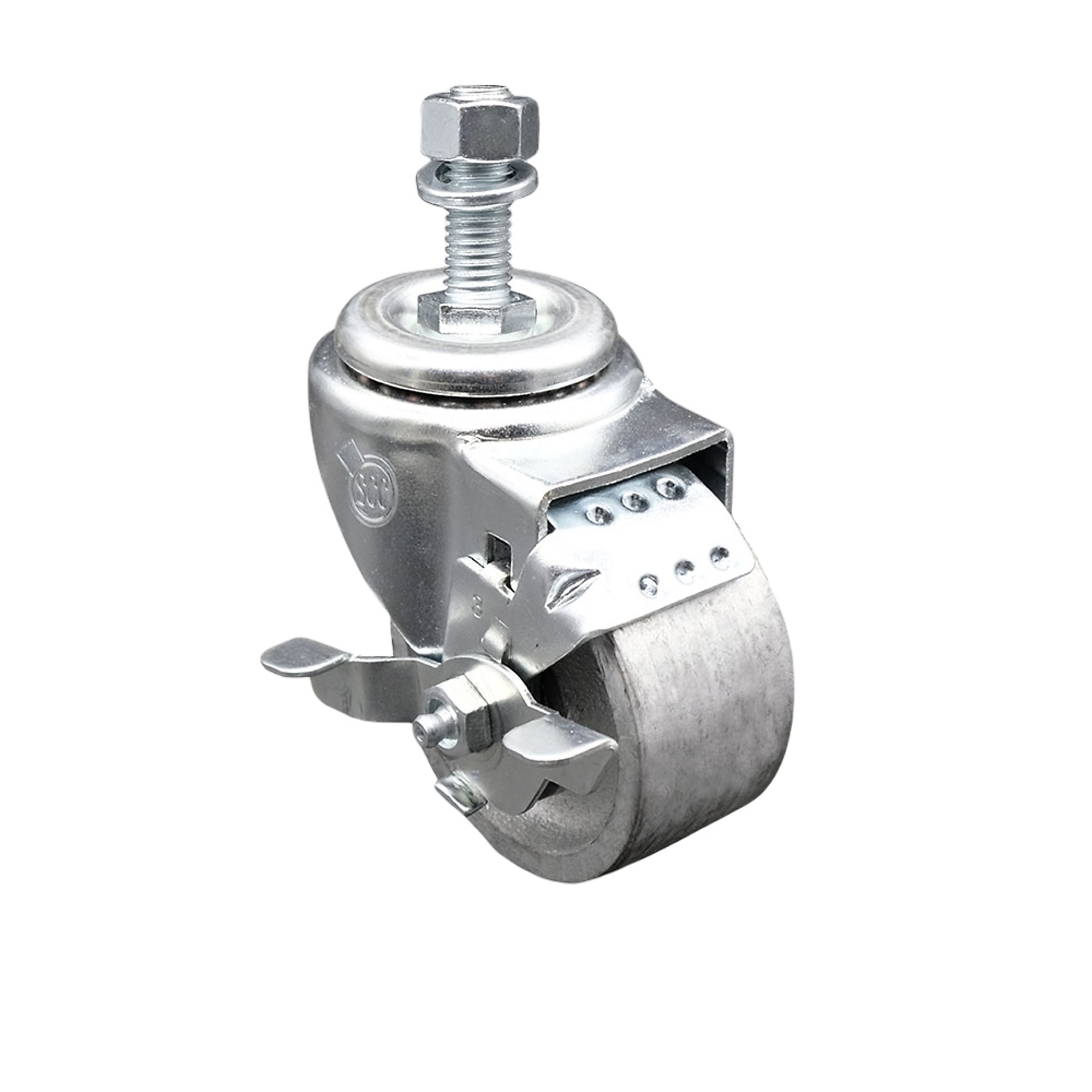 Service Caster, 3Inch x 1 1/2Inch Stem Caster, Wheel Diameter 3 in, Caster Type Swivel, Package (qty.) 1, Model SCC-TS20S315-SSR-TLB-M1215