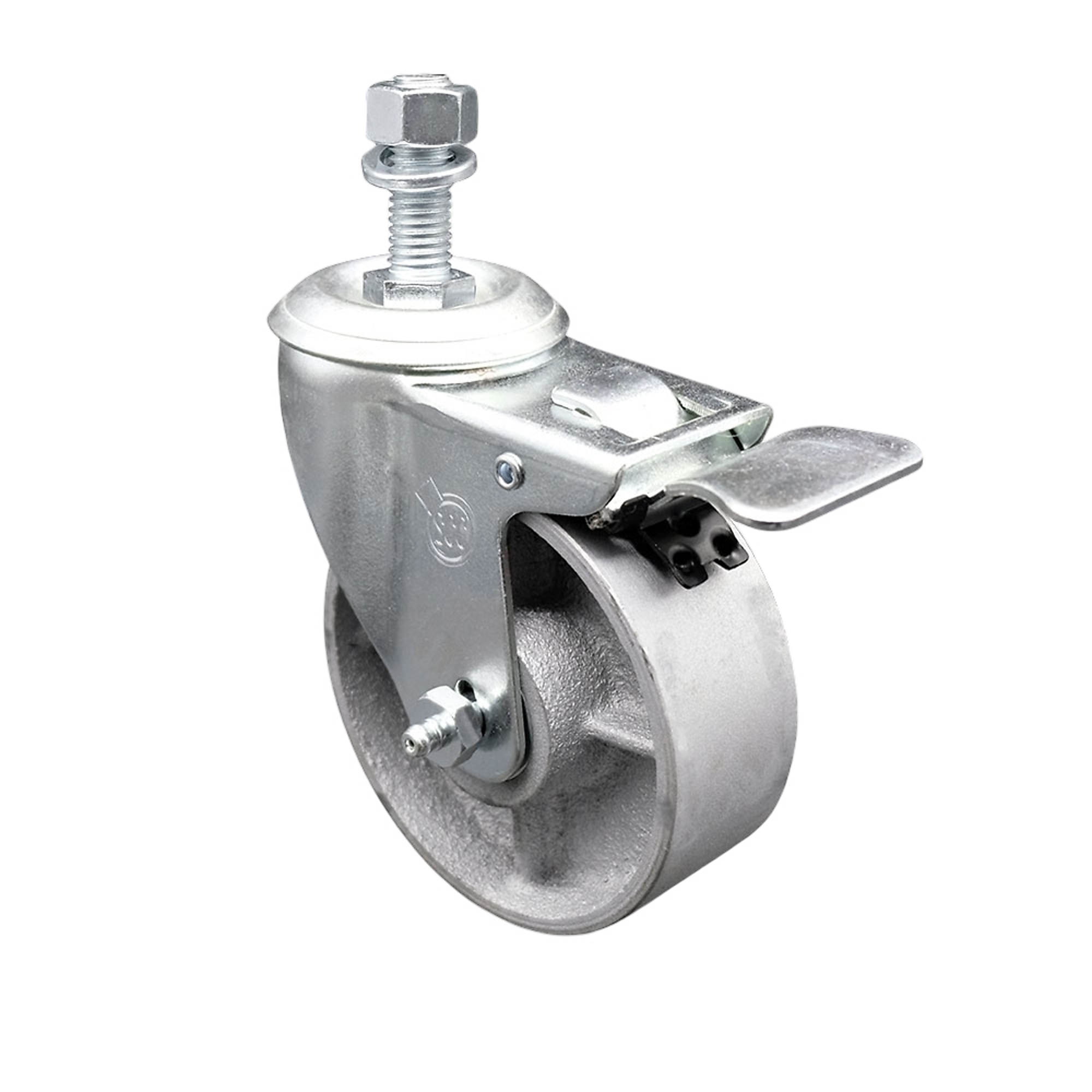 Service Caster, 4Inch x 1 1/2Inch Stem Caster, Wheel Diameter 4 in, Caster Type Swivel, Package (qty.) 1, Model SCC-TSTTL20S415-SSR-121315