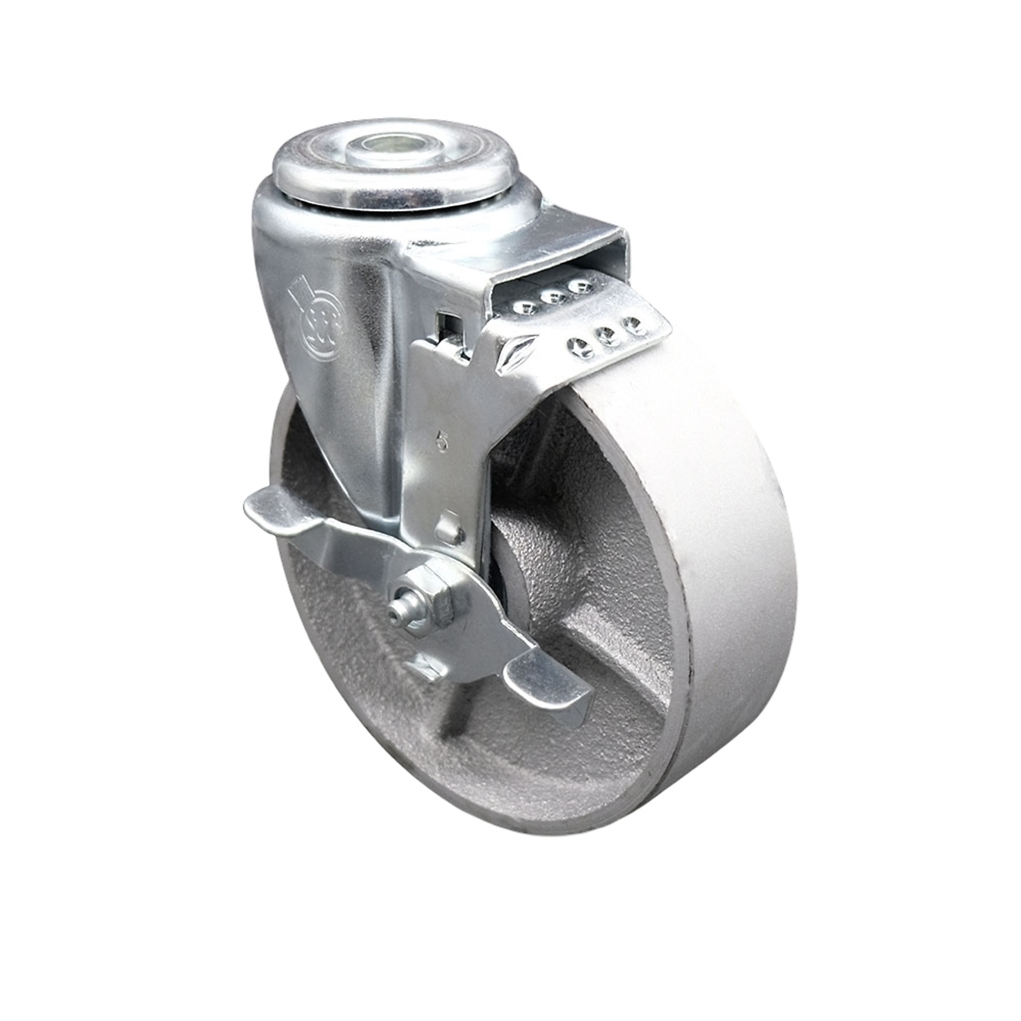 Service Caster, 5Inch x 1 1/2Inch Stem Caster, Wheel Diameter 5 in, Caster Type Swivel, Package (qty.) 1, Model SCC-BH20S515-SSR-TLB