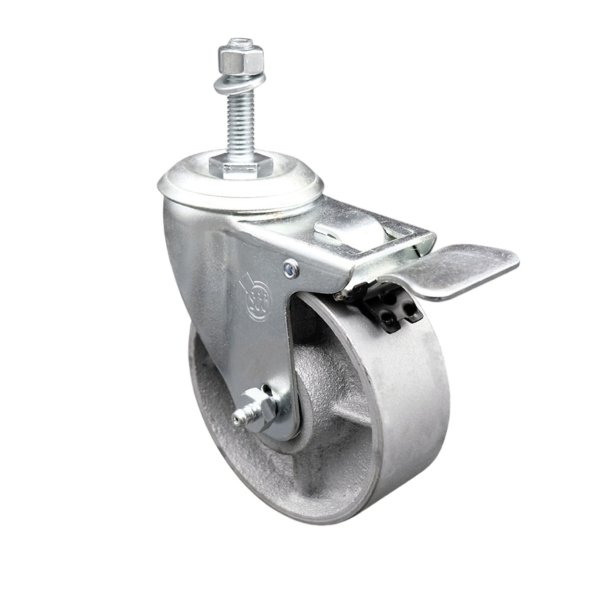 Service Caster, 4Inch x 1 1/2Inch Stem Caster, Wheel Diameter 4 in, Caster Type Swivel, Package (qty.) 1, Model SCC-TSTTL20S415-SSR-M1015