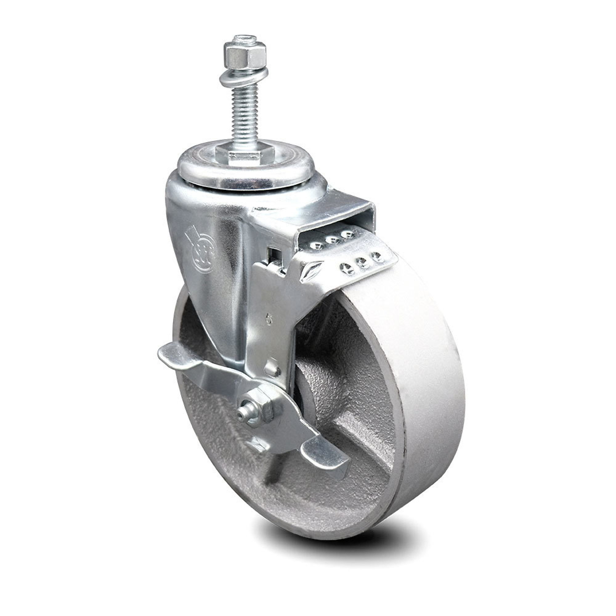 Service Caster, 5Inch x 1 1/2Inch Stem Caster, Wheel Diameter 5 in, Caster Type Swivel, Package (qty.) 1, Model SCC-TS20S515-SSR-TLB-381615