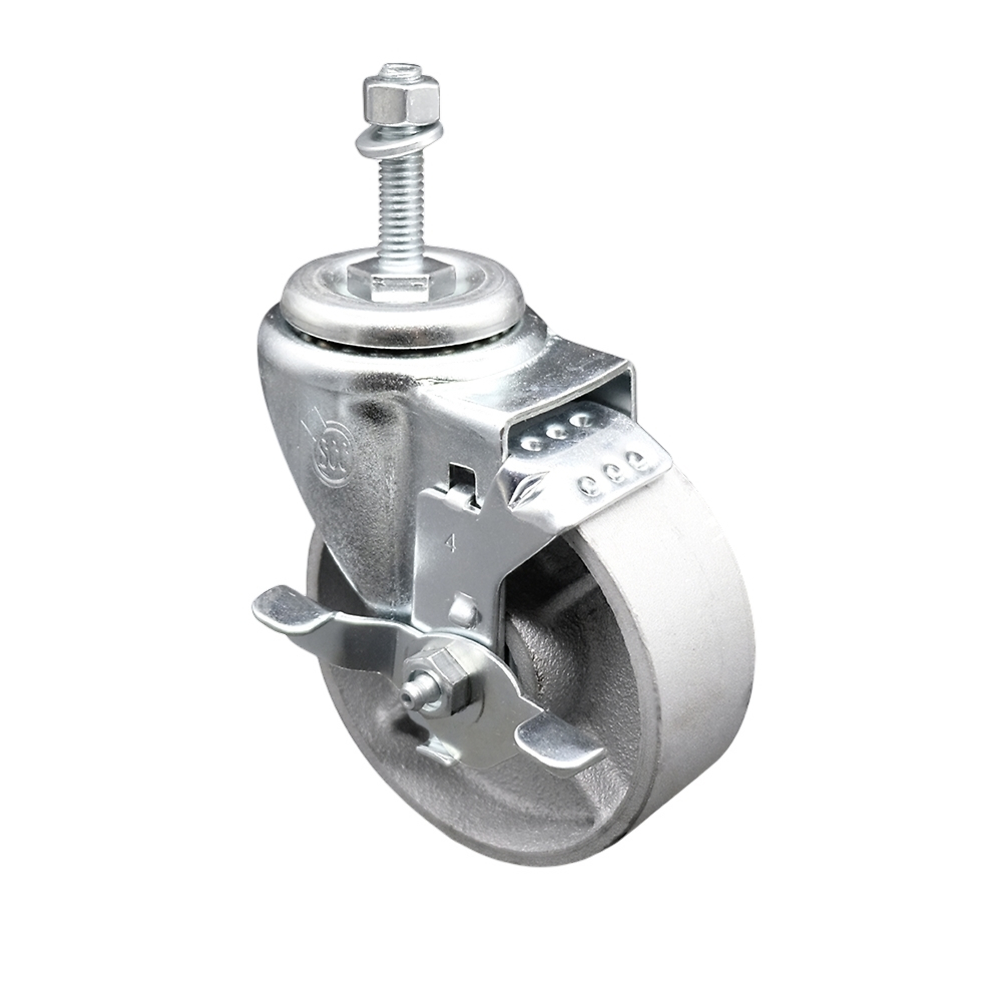 Service Caster, 4Inch x 1 1/4Inch Stem Caster, Wheel Diameter 4 in, Caster Type Swivel, Package (qty.) 1, Model SCC-TS20S414-SSS-TLB-381615