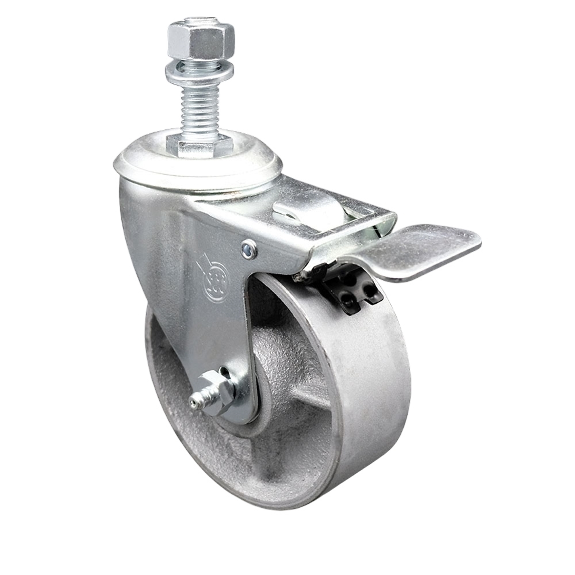 Service Caster, 4Inch x 1 1/4Inch Stem Caster, Wheel Diameter 4 in, Caster Type Swivel, Package (qty.) 1, Model SCC-TSTTL20S414-SSS-M1215