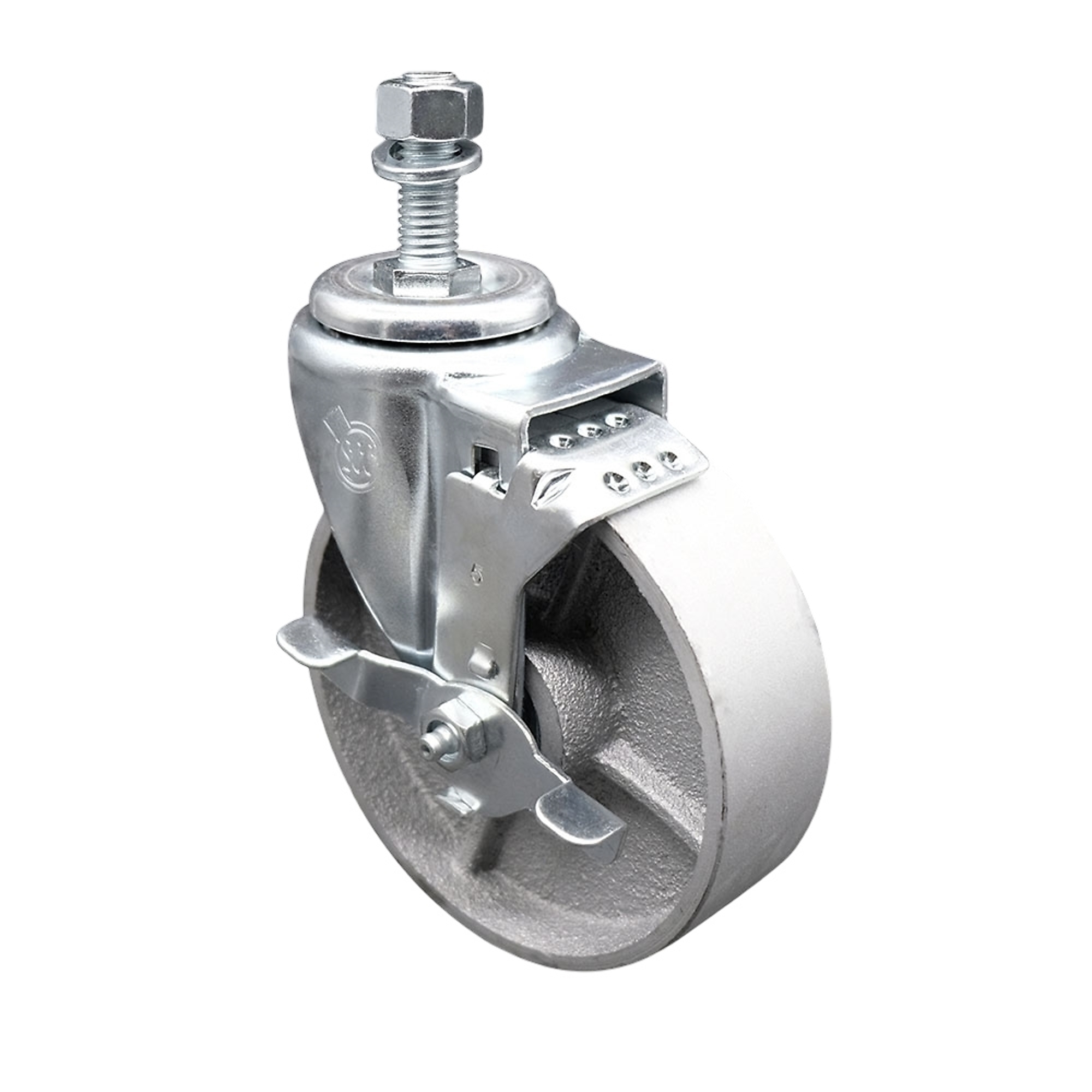 Service Caster, 5Inch x 1 1/4Inch Stem Caster, Wheel Diameter 5 in, Caster Type Swivel, Package (qty.) 1, Model SCC-TS20S514-SSS-TLB-121315