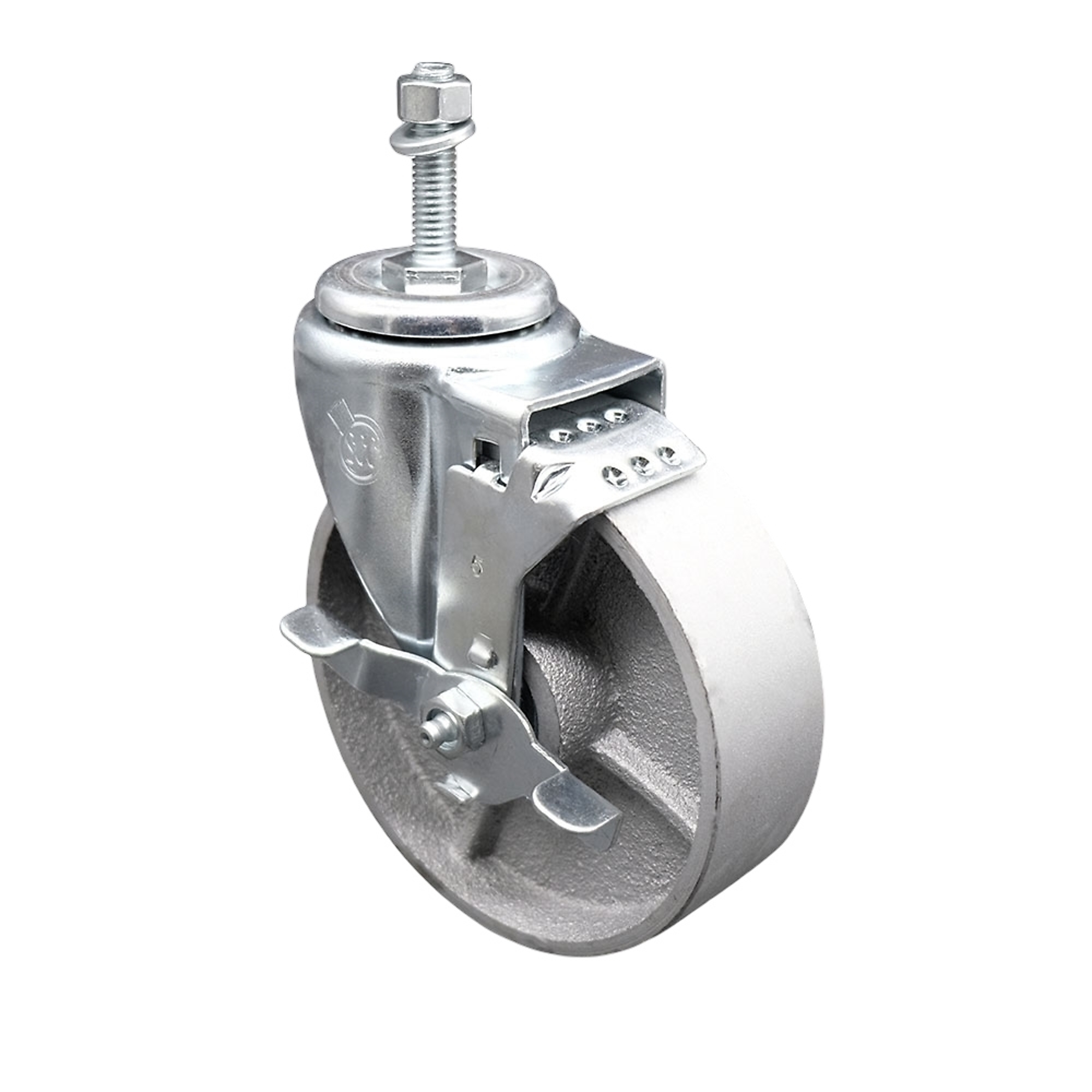 Service Caster, 5Inch x 1 1/4Inch Stem Caster, Wheel Diameter 5 in, Caster Type Swivel, Package (qty.) 1, Model SCC-TS20S514-SSS-TLB-381615