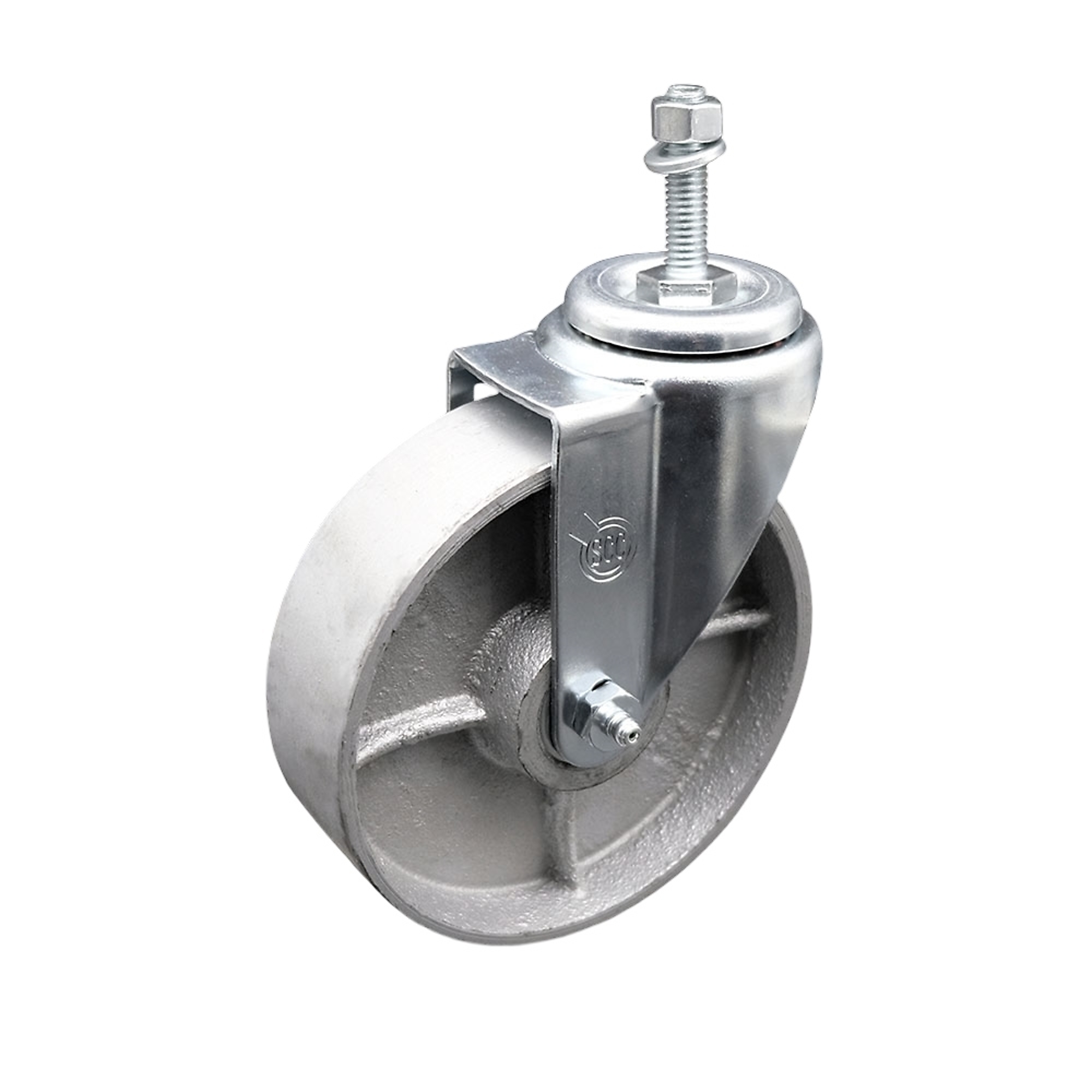 Service Caster, 5Inch x 1 1/2Inch Stem Caster, Wheel Diameter 5 in, Caster Type Swivel, Package (qty.) 1, Model SCC-TS20S515-SSR-381615