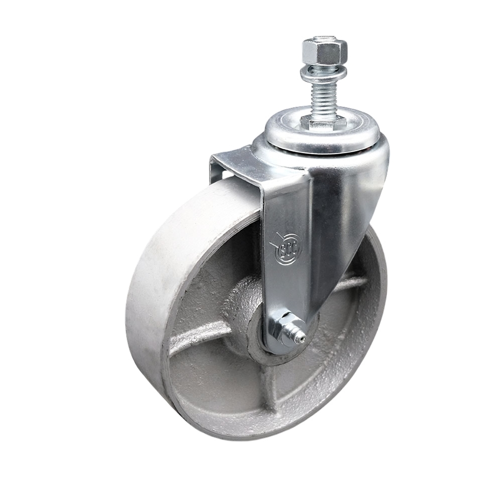 Service Caster, 5Inch x 1 1/2Inch Stem Caster, Wheel Diameter 5 in, Caster Type Swivel, Package (qty.) 1, Model SCC-TS20S515-SSR-121315