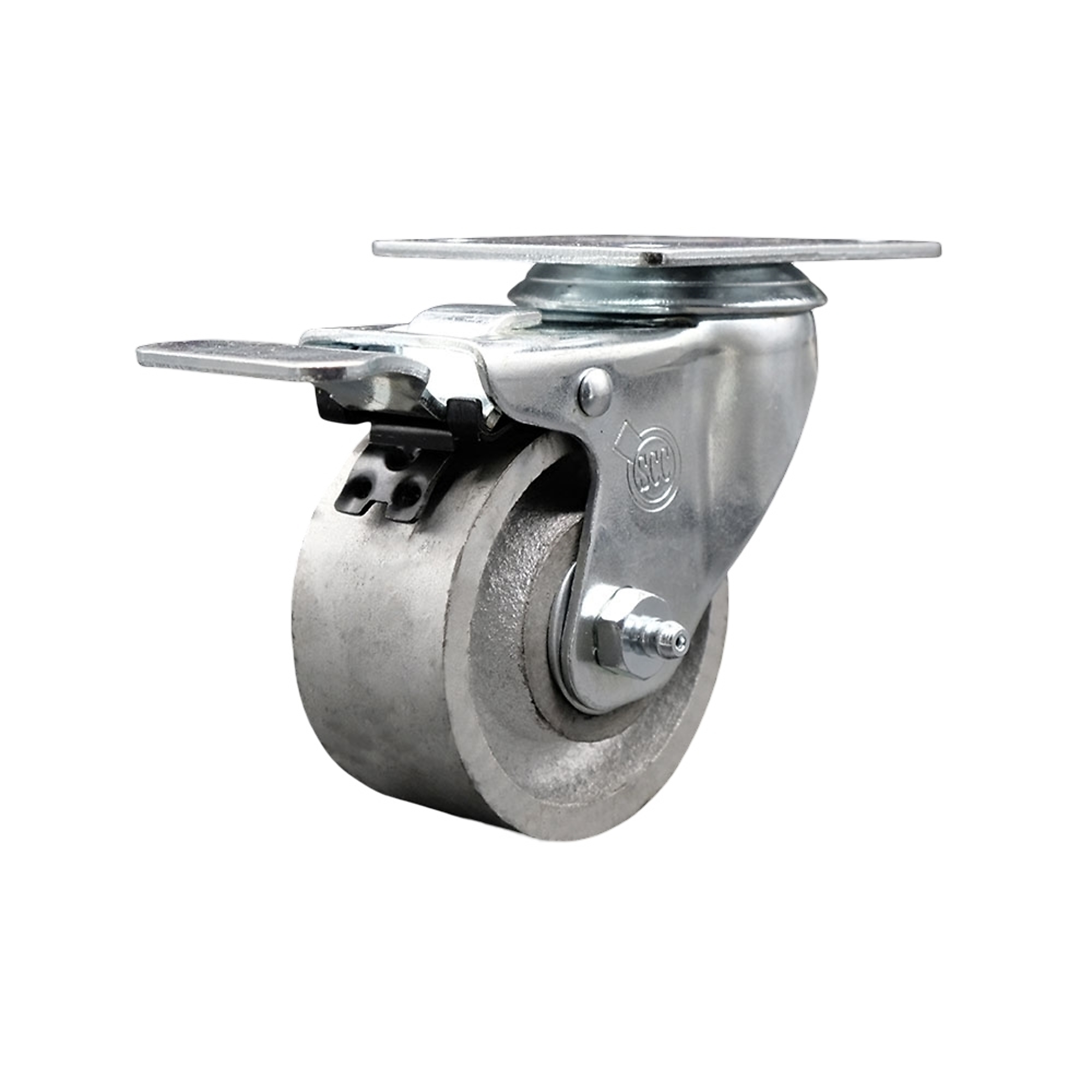 Service Caster, 3Inch x 1 1/4Inch Plate Caster, Wheel Diameter 3 in, Caster Type Swivel, Package (qty.) 1, Model SCC-TTL20S314-SSS