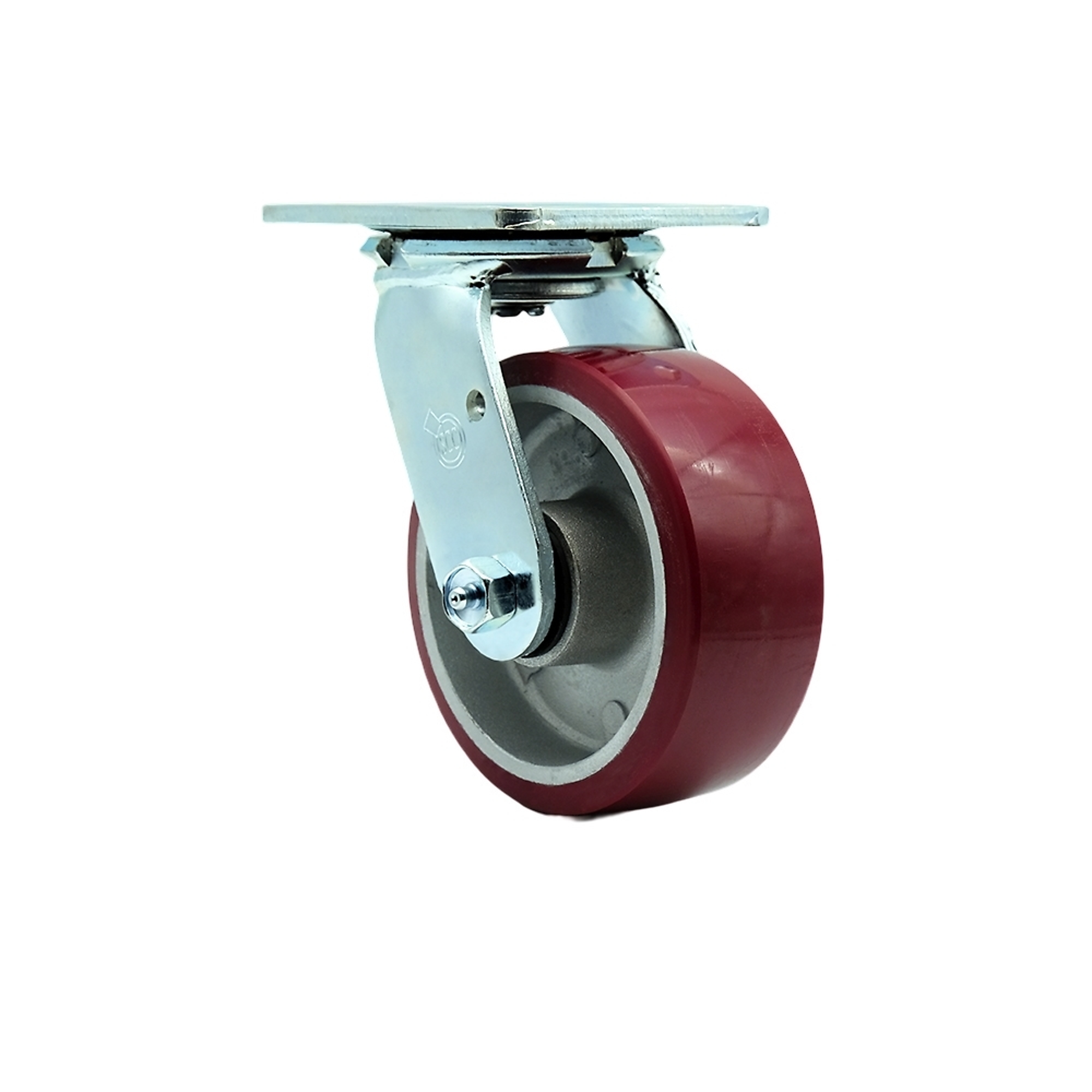 Service Caster, 5Inch x 2Inch Plate Caster, Wheel Diameter 5 in, Caster Type Swivel, Package (qty.) 1, Model SCC-SS30S520-PAR