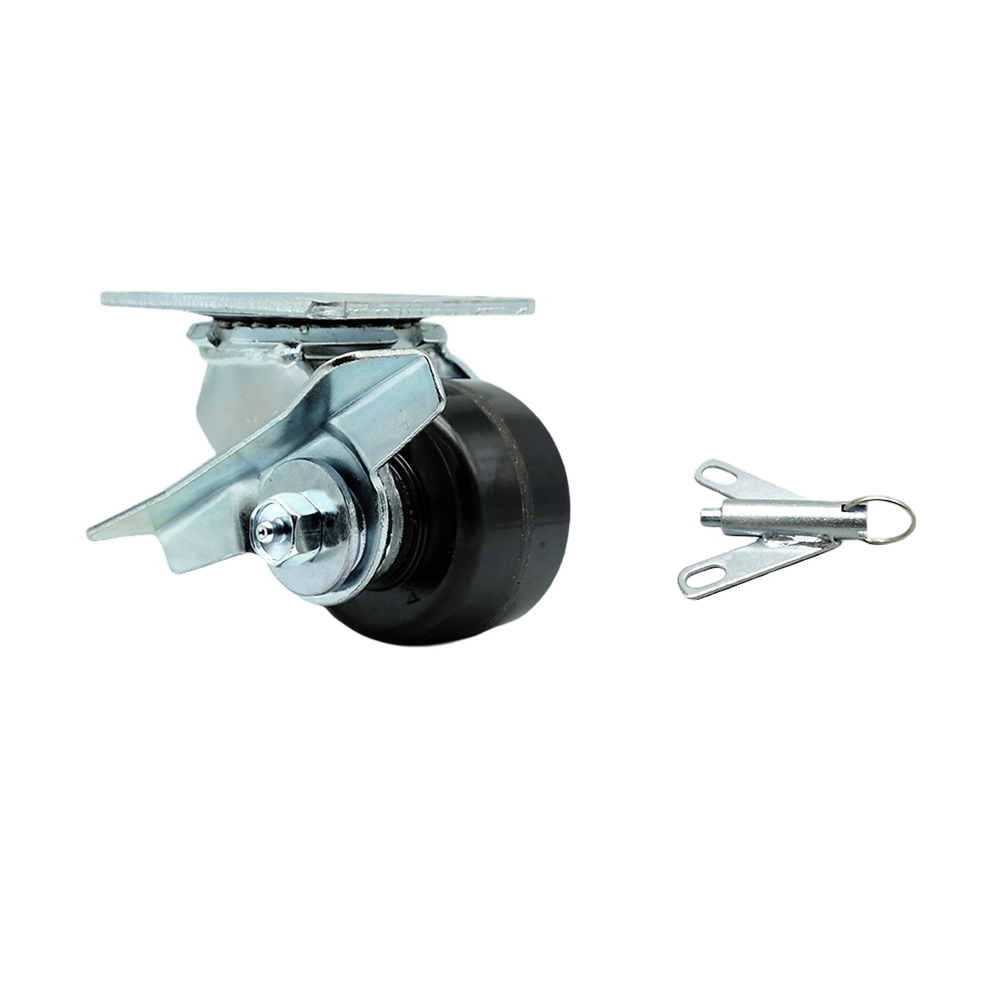 Service Caster, 3 1/4Inch x 2Inch Plate Caster, Wheel Diameter 3.25 in, Caster Type Swivel, Package (qty.) 1, Model SCC-30CS3420-PHR-SLB-BSL