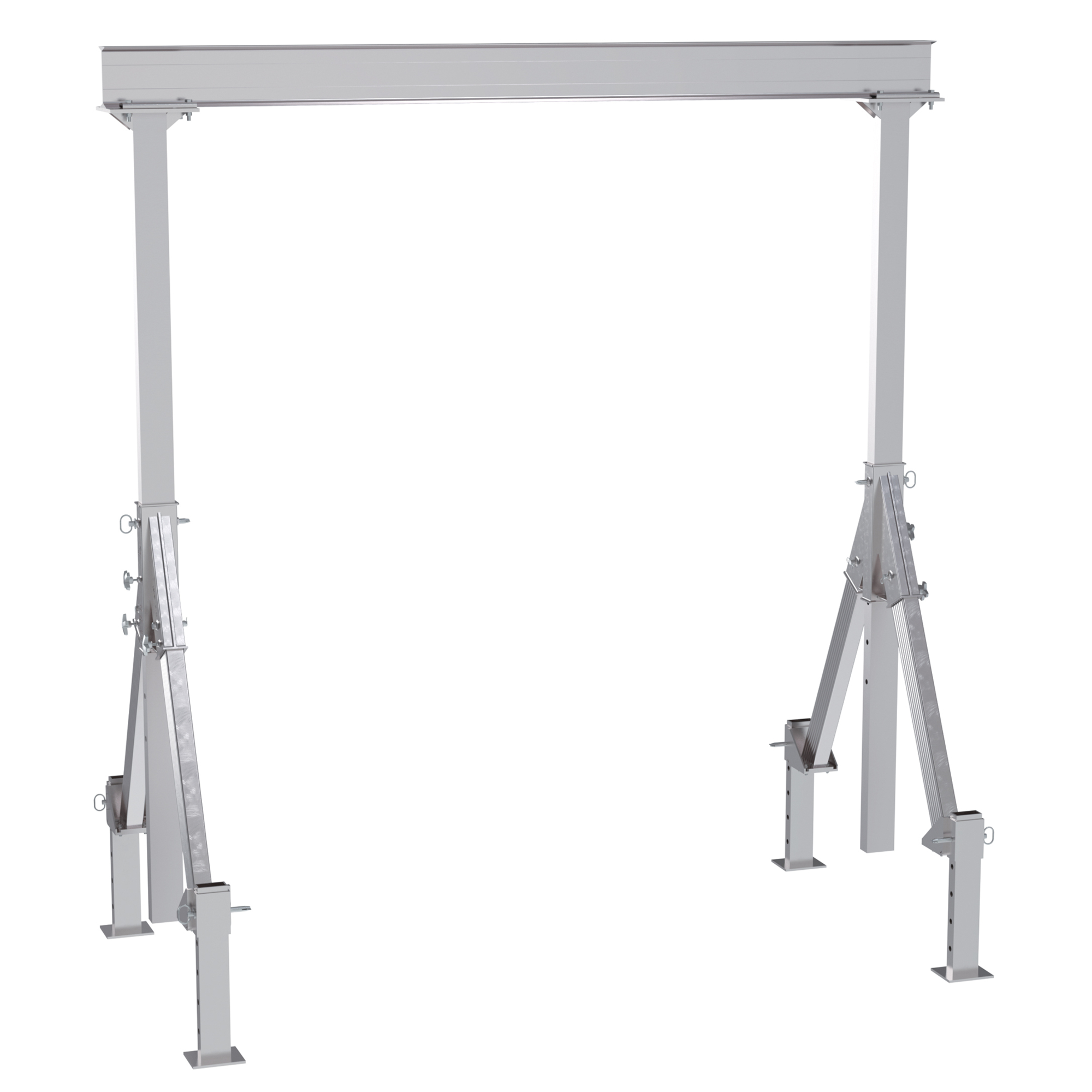 Vestil, Adjustable height aluminum crane 10ft. x 12ft., Load Capacity 4000 lb, Model AHA-4-10-12-ALO
