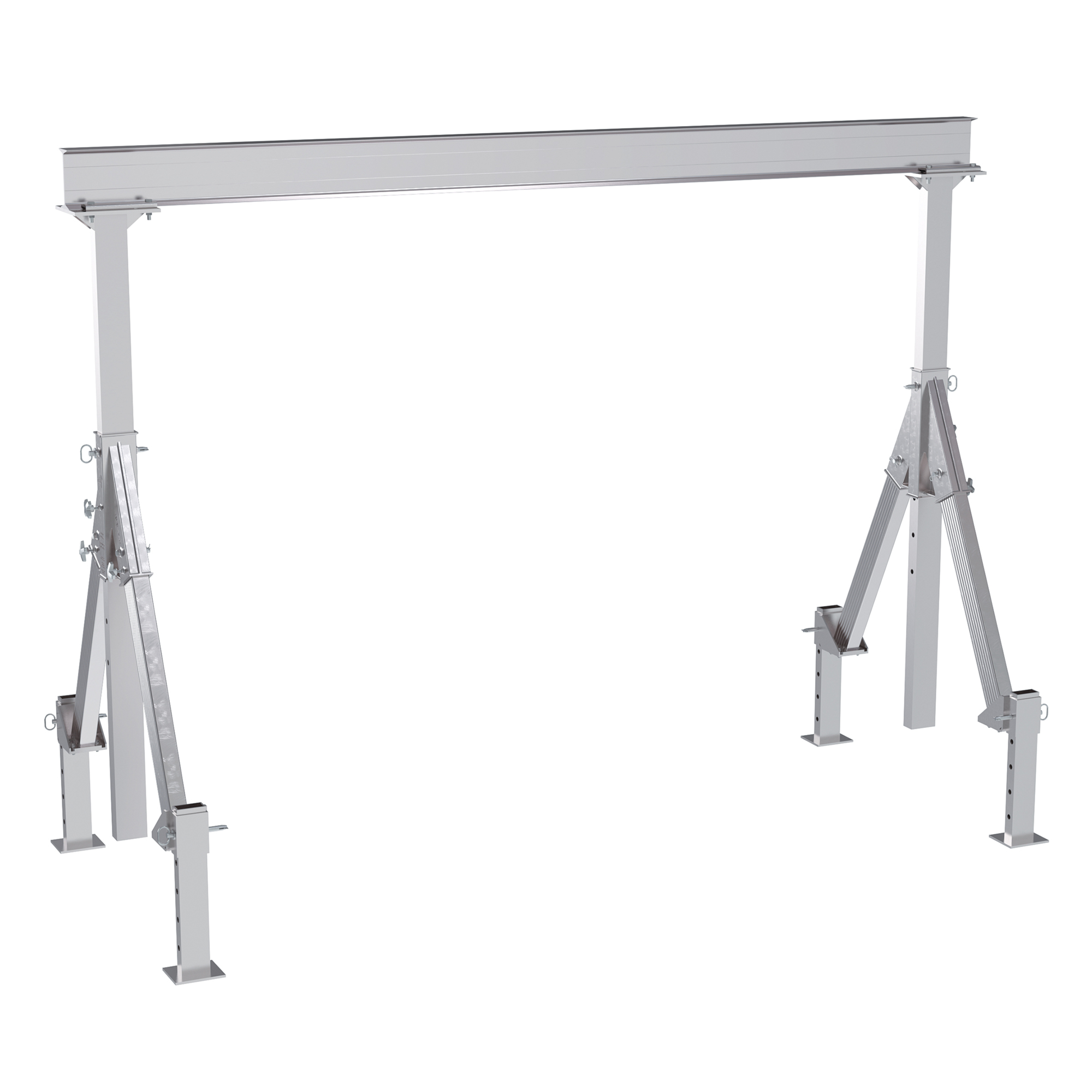 Vestil, Adjustable height aluminum crane 12ft. x 10ft., Load Capacity 4000 lb, Model AHA-4-12-10-ALO
