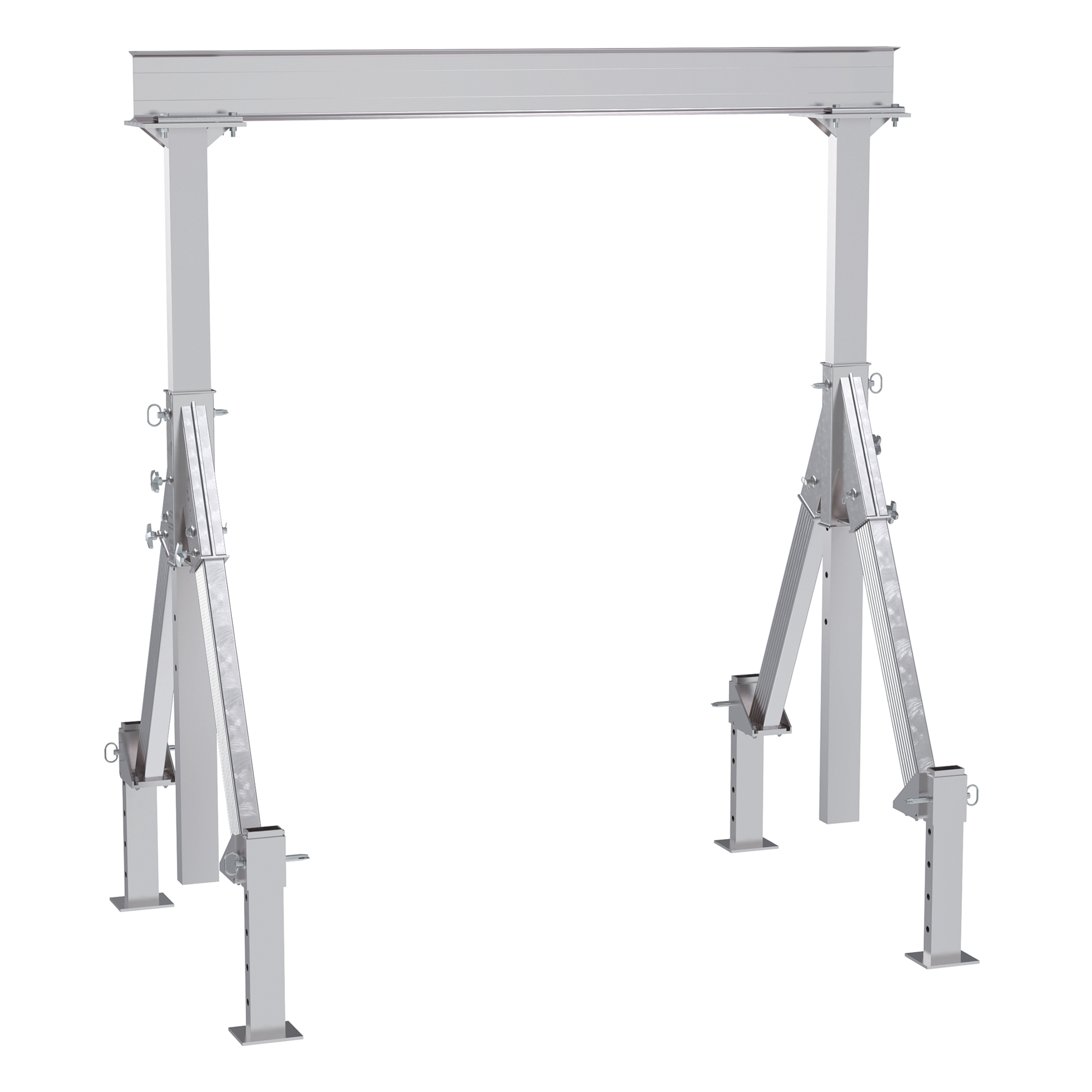 Vestil, Adjustable height aluminum crane 8ft. x 10ft., Load Capacity 4000 lb, Model AHA-4-8-10-ALO