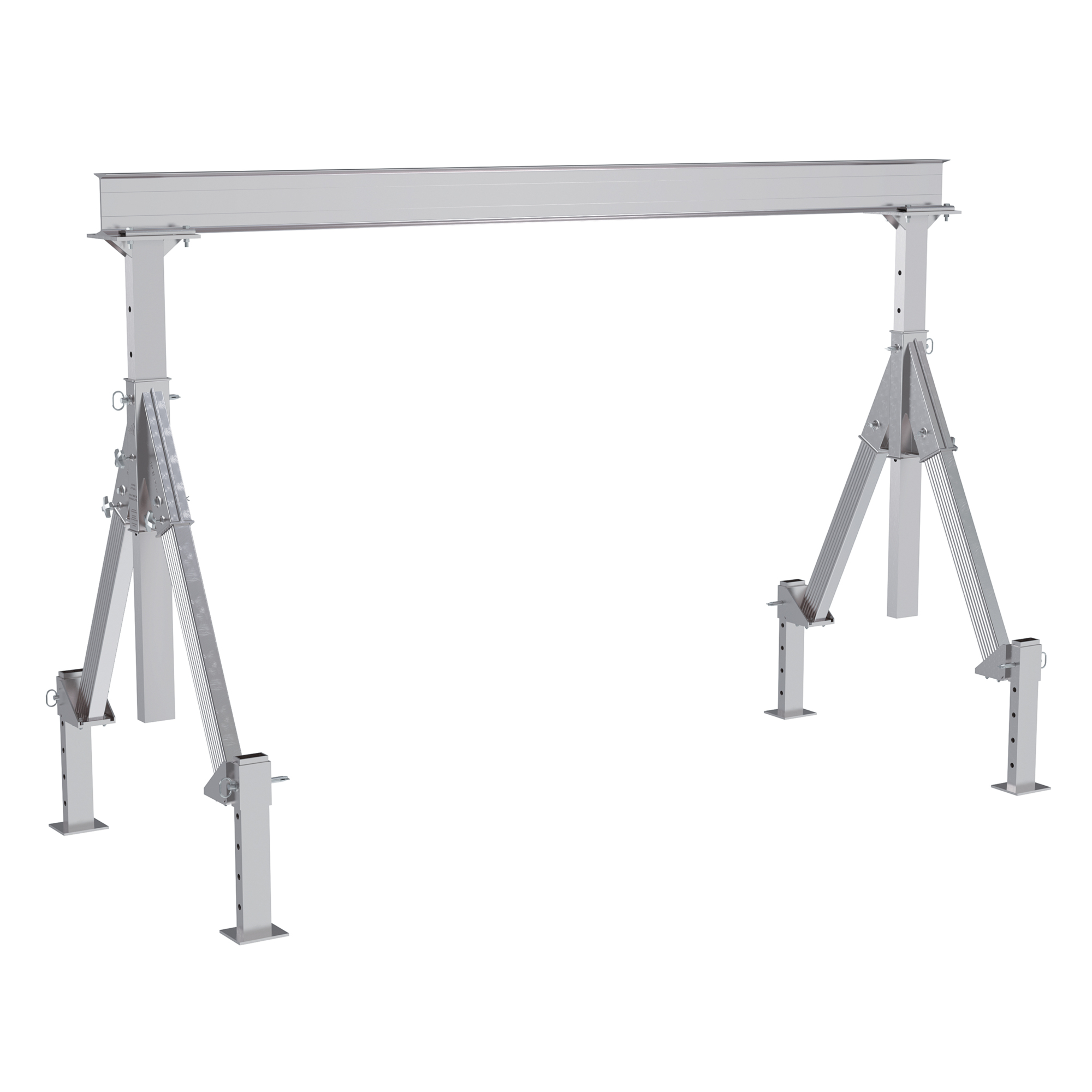 Vestil, Adjustable height aluminum crane 12ft. x 8ft., Load Capacity 4000 lb, Model AHA-4-12-8-ALO