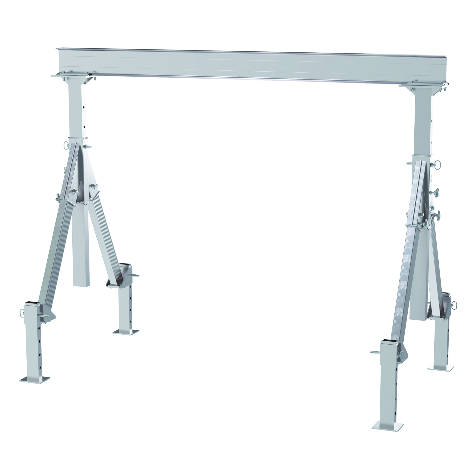 Vestil, Adjustable height aluminum crane 10ft. x 8ft., Load Capacity 4000 lb, Model AHA-4-10-8-ALO