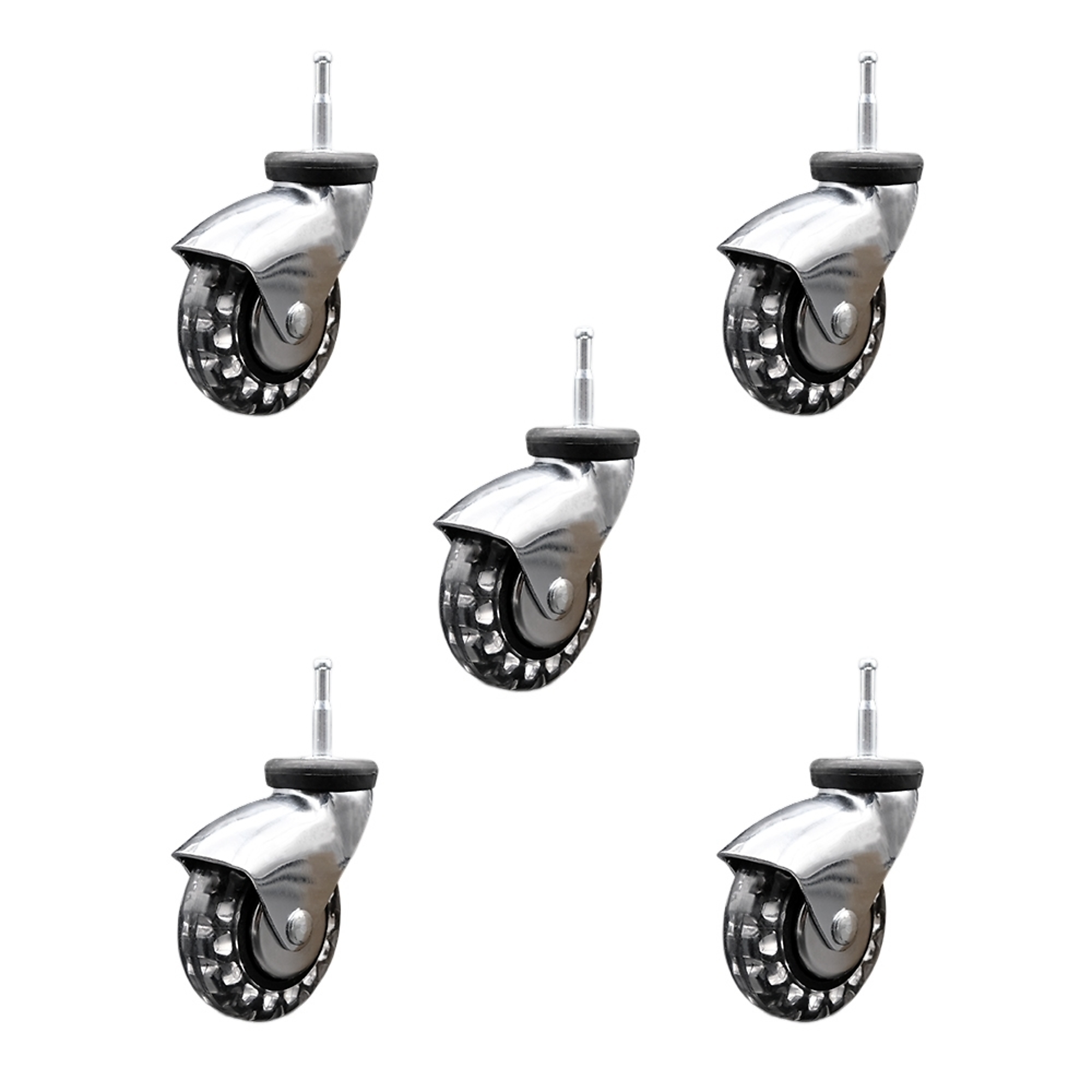 3Inch x 15/16Inch Stem Casters, Wheel Diameter 3 in, Caster Type Swivel, Package (qty.) 5, Model - Service Caster SCC-GN03S310-PPUBD-BC-5