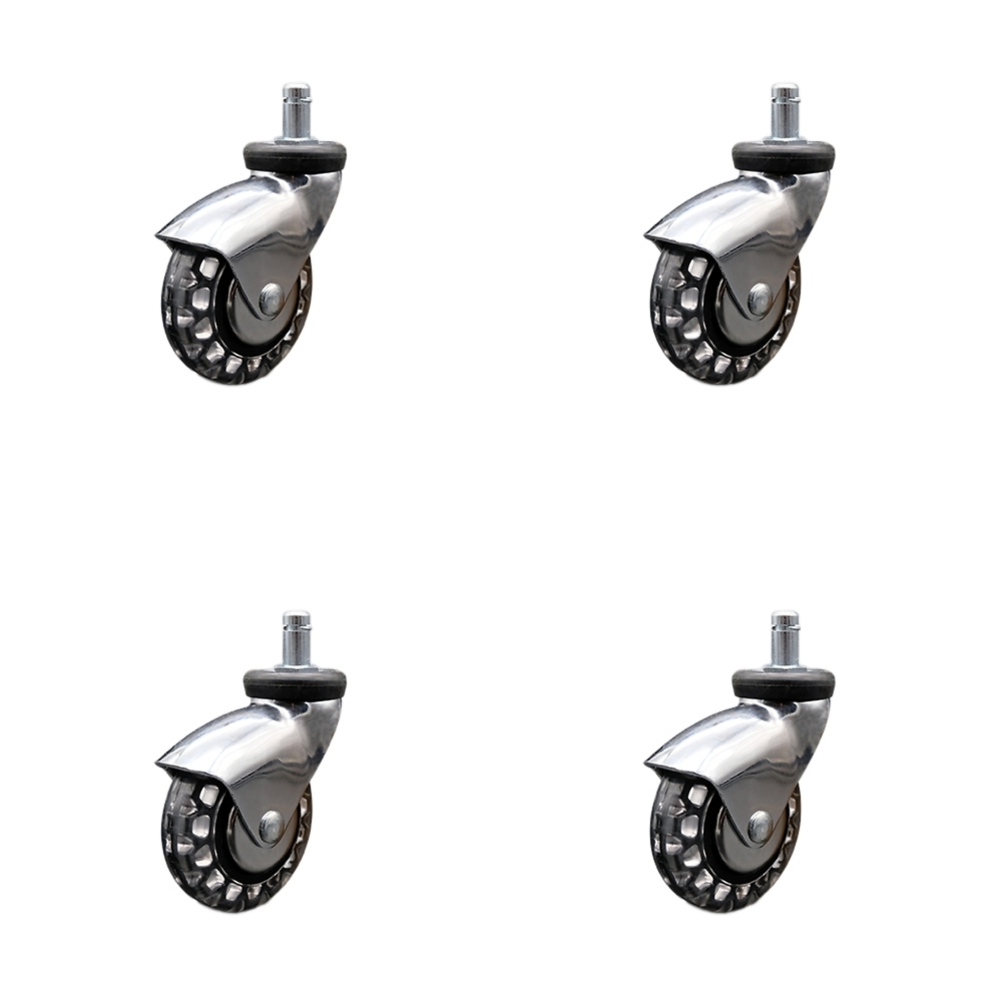 Service Caster, 3Inch x 15/16Inch Stem Casters, Wheel Diameter 3 in, Caster Type Swivel, Package (qty.) 4, Model SCC-GR03S310-PPUBD-BC-71678-4