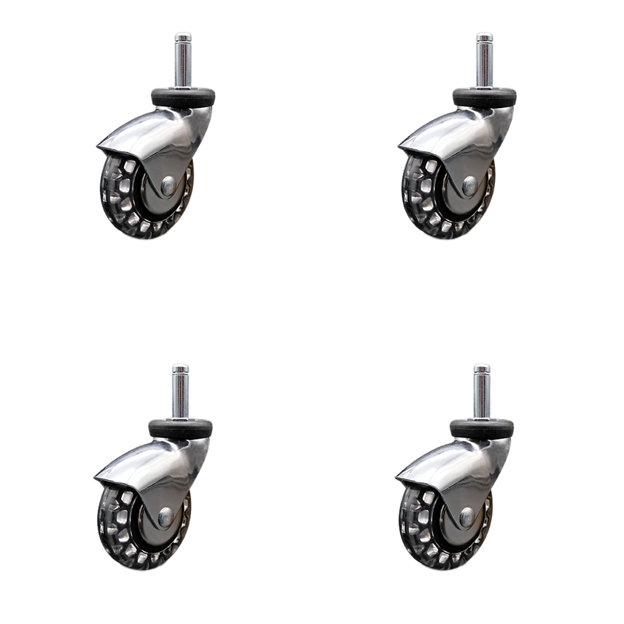 Service Caster, 3Inch x 15/16Inch Stem Casters, Wheel Diameter 3 in, Caster Type Swivel, Package (qty.) 4, Model SCC-GR03S310-PPUBD-BC-716138-4