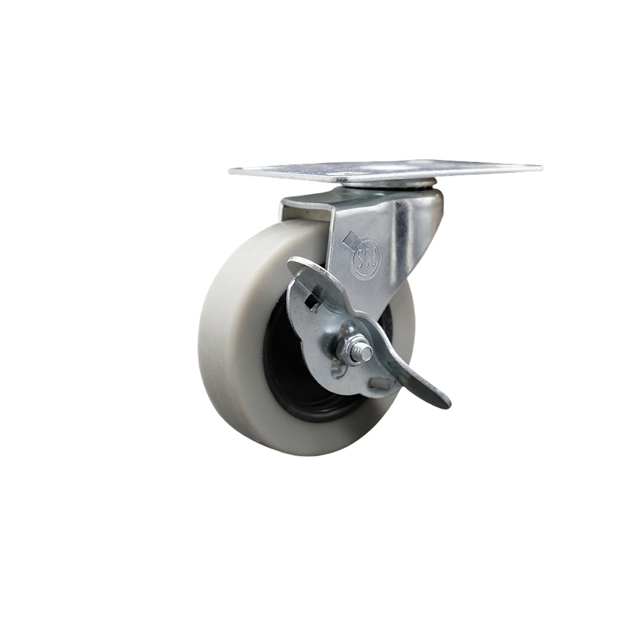 Service Caster, 3Inch Plate Caster, Wheel Diameter 3 in, Caster Type Swivel, Package (qty.) 1, Model SCC-05S310-TPRS-SLB-TP2