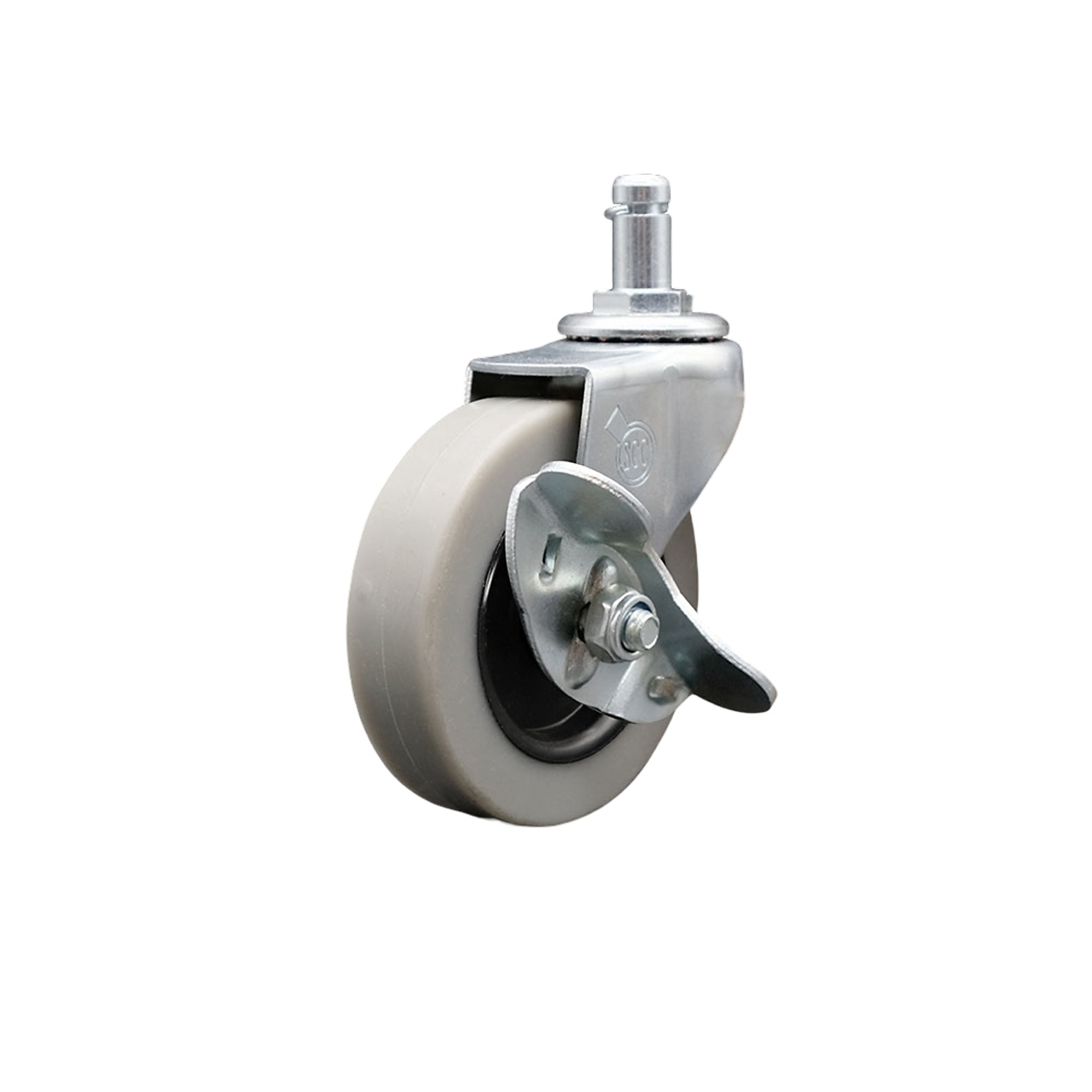 Service Caster, 3Inch Stem Caster, Wheel Diameter 3 in, Caster Type Swivel, Package (qty.) 1, Model SCC-GR05S310-TPRS-SLB-71678