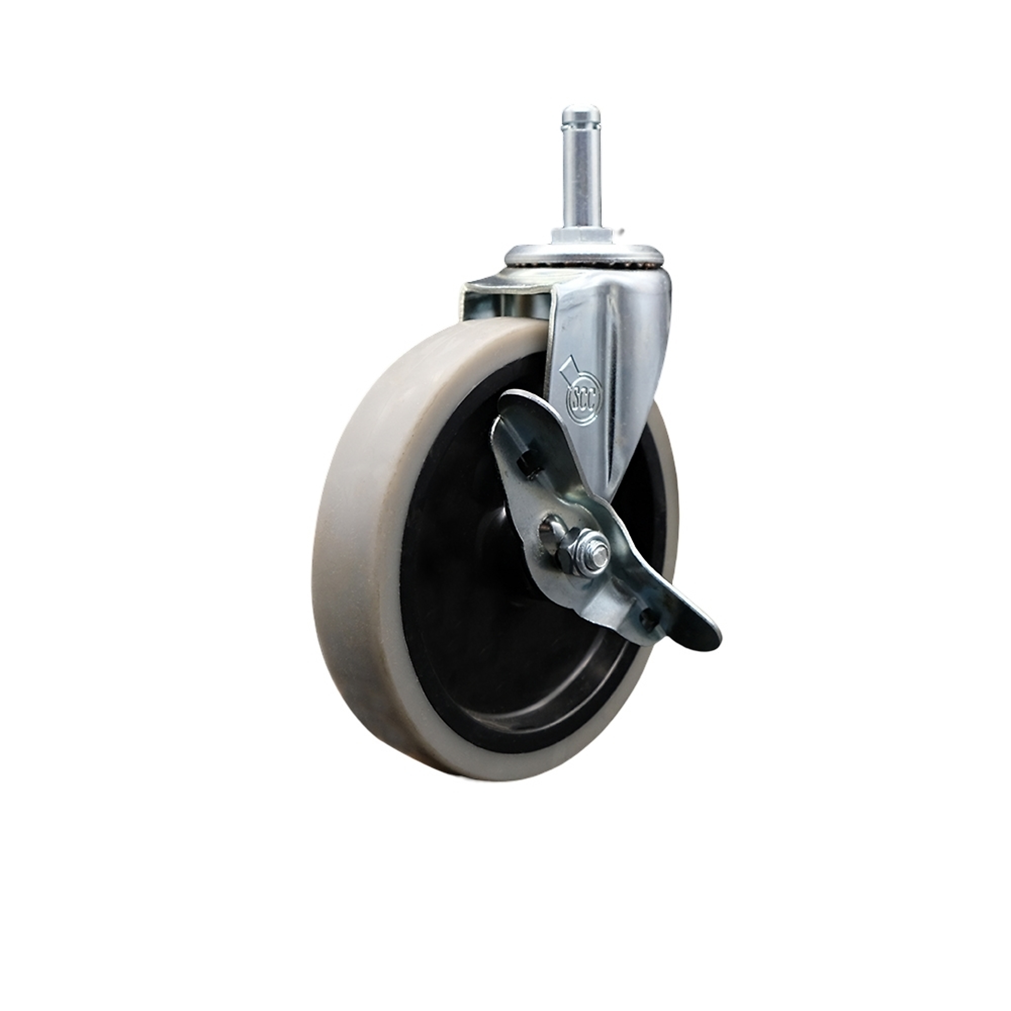 Service Caster, 5Inch Stem Caster, Wheel Diameter 5 in, Caster Type Swivel, Package (qty.) 1, Model SCC-GR05S510-TPRS-SLB-716138