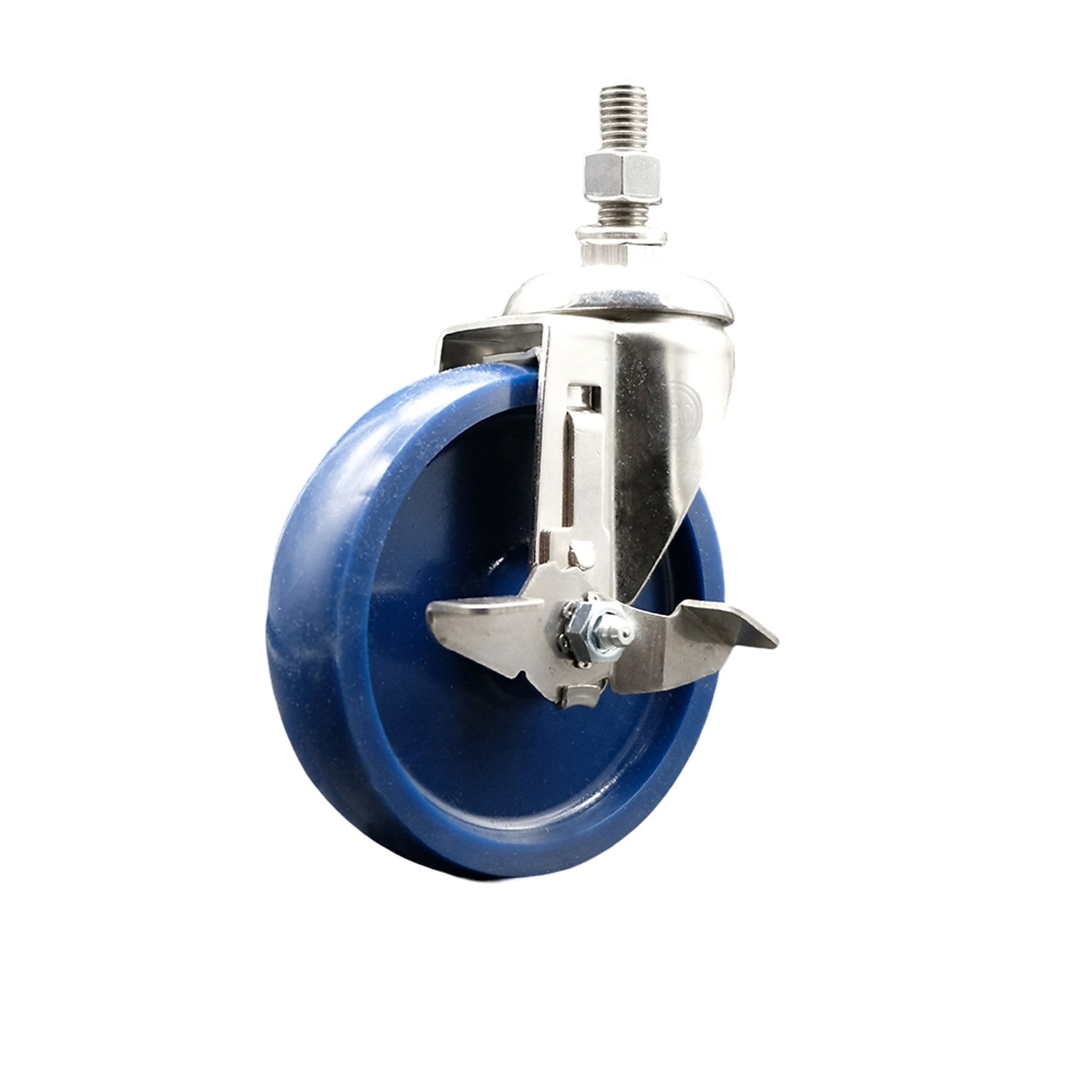 Service Caster, 5Inch x 1 1/4Inch Stem Caster, Wheel Diameter 5 in, Caster Type Swivel, Package (qty.) 1, Model SCC-SS316TS20S514-SPUS-TLB-121315