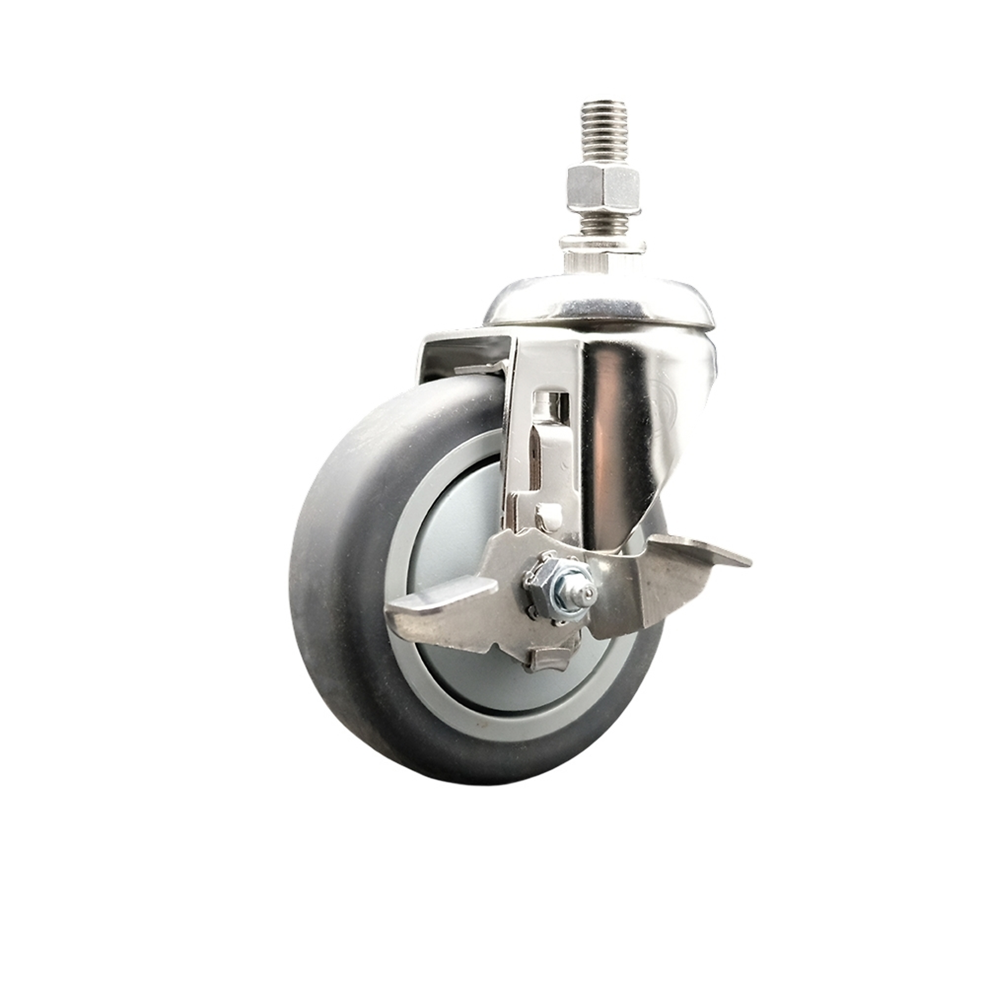 Service Caster, 4Inch x 1 1/4Inch Stem Caster, Wheel Diameter 4 in, Caster Type Swivel, Package (qty.) 1, Model SCC-SS316TS20S414-TPRB-TLB-121315