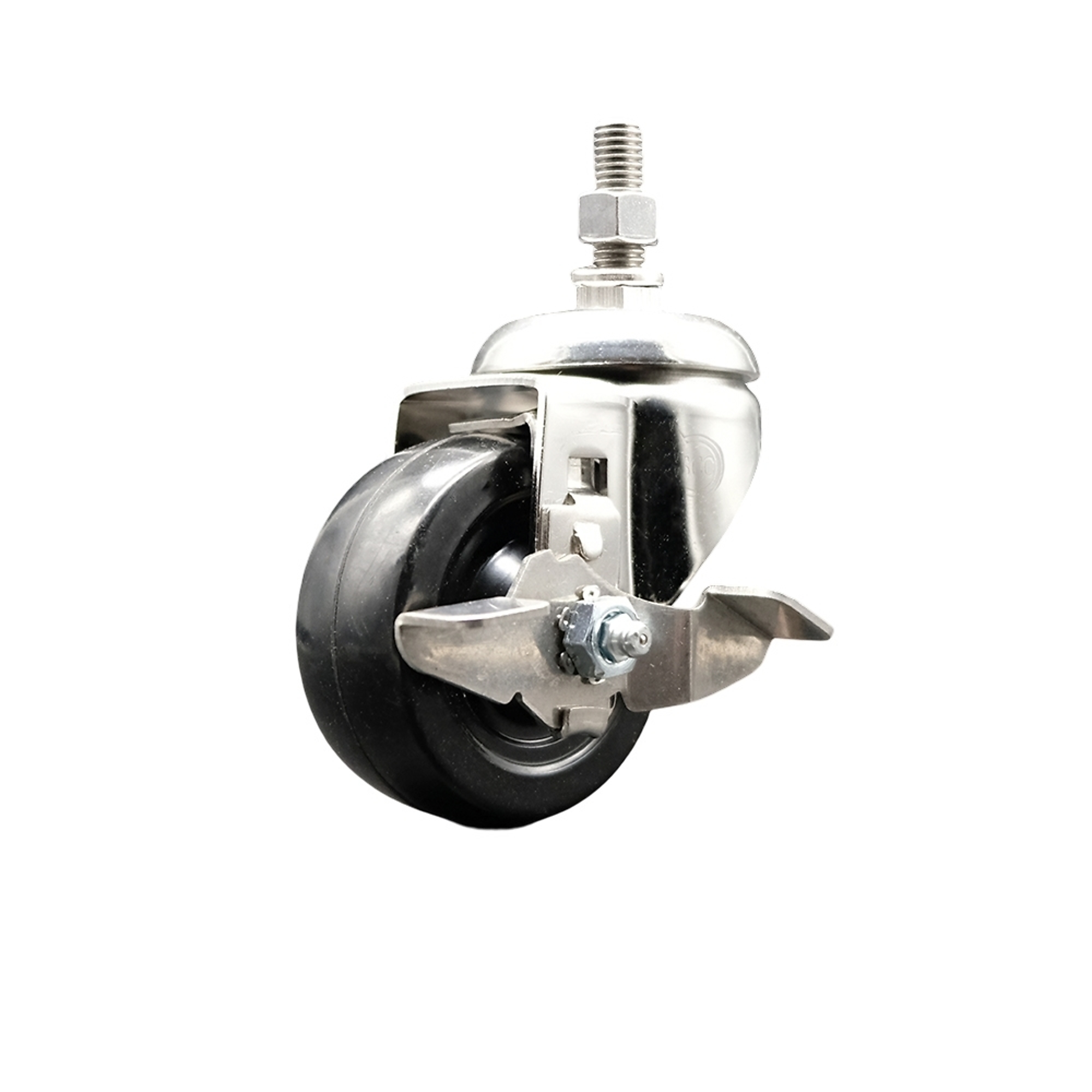 Service Caster, 3Inch x 1 1/4Inch Stem Caster, Wheel Diameter 3 in, Caster Type Swivel, Package (qty.) 1, Model SCC-SS316TS20S314-SRS-TLB-121315