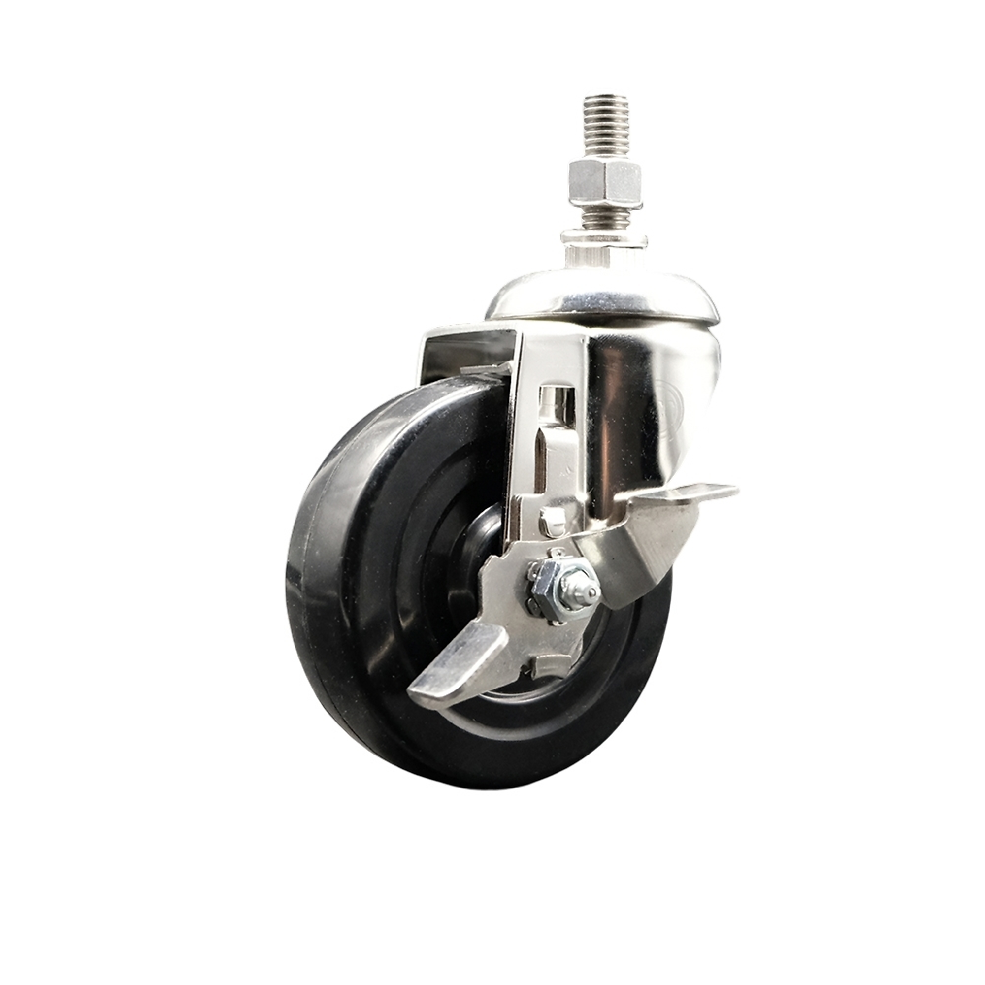 Service Caster, 4Inch x 1 1/4Inch Stem Caster, Wheel Diameter 4 in, Caster Type Swivel, Package (qty.) 1, Model SCC-SS316TS20S414-SRS-TLB-381615