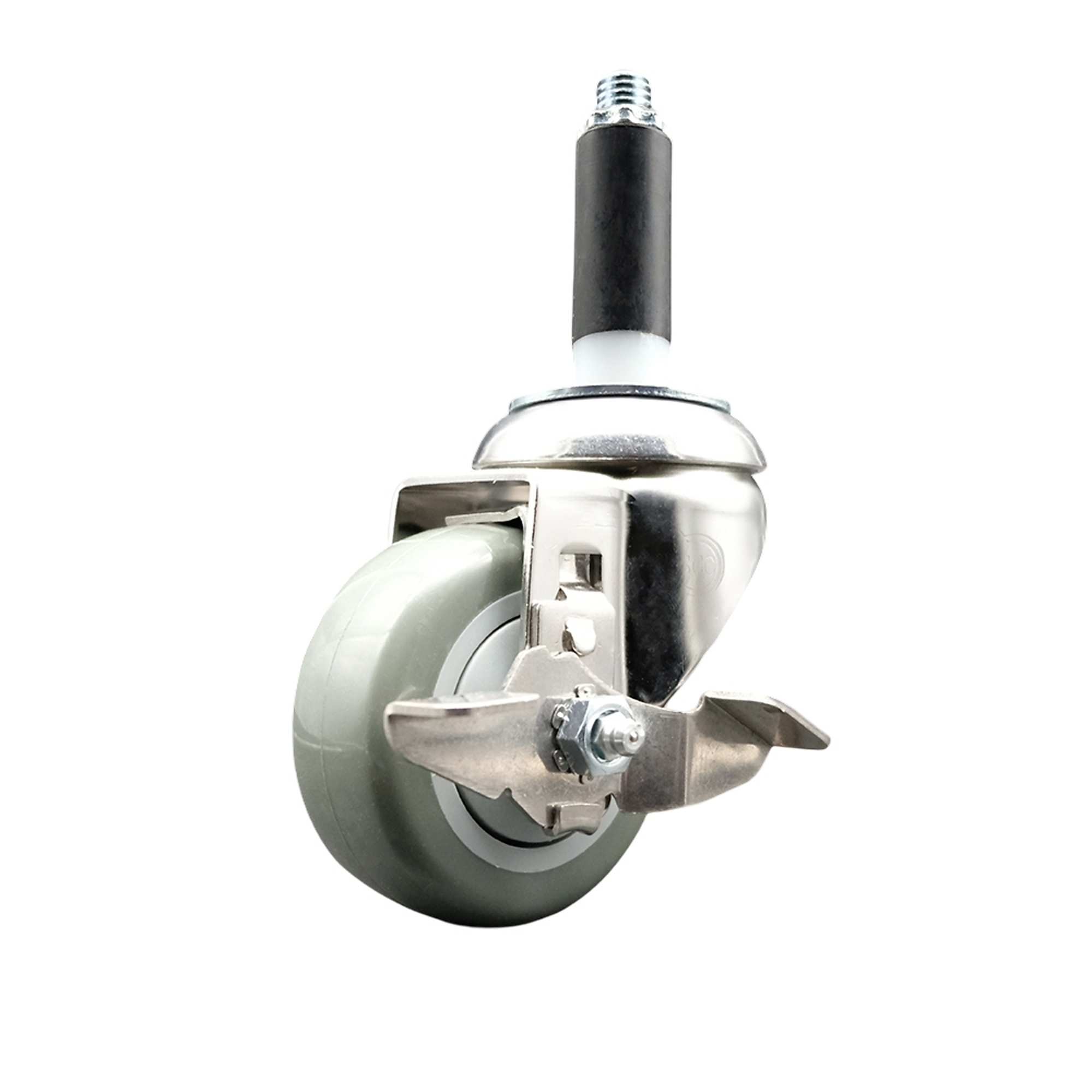 Service Caster, 3 1/2Inch x 1 1/4Inch Stem Caster, Wheel Diameter 3.5 in, Caster Type Swivel, Package (qty.) 1, Model SCC-SS316EX20S3514-PPUB-TLB-34