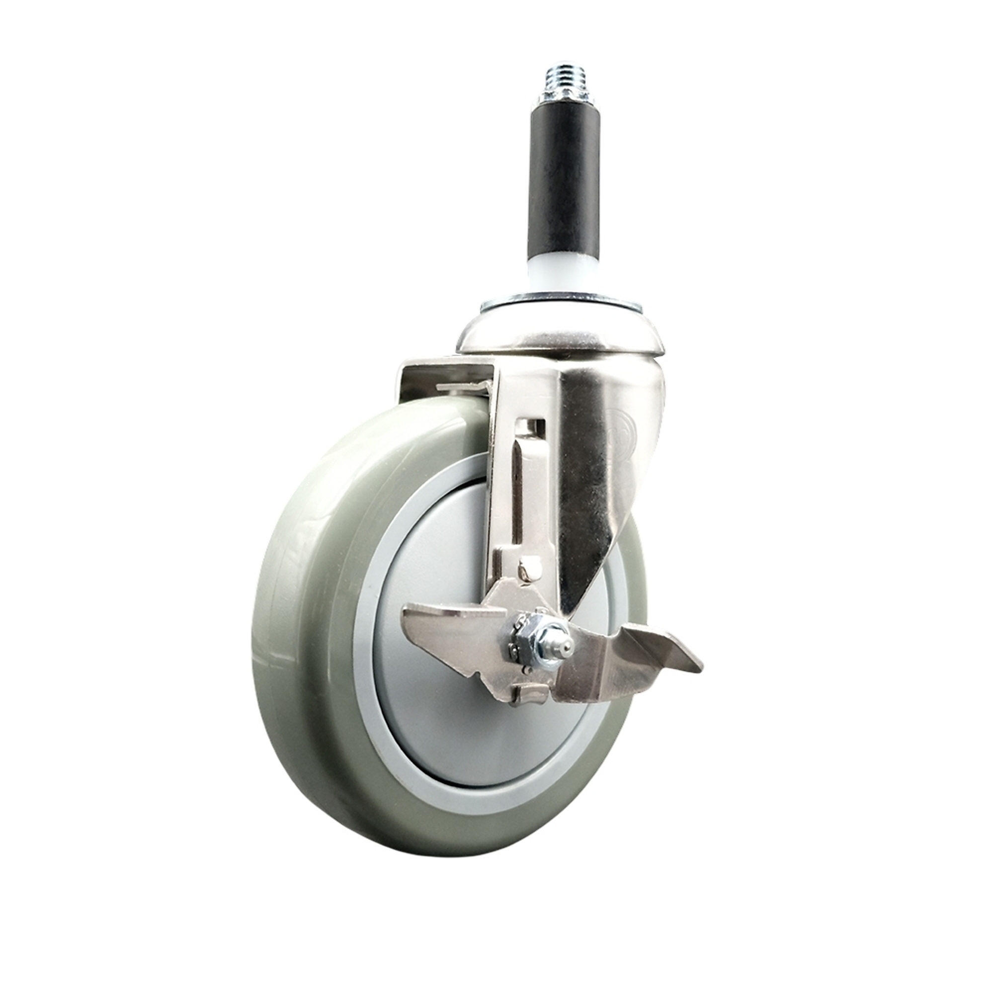 Service Caster, 5Inch x 1 1/4Inch Stem Caster, Wheel Diameter 5 in, Caster Type Swivel, Package (qty.) 1, Model SCC-SS316EX20S514-PPUB-TLB-34