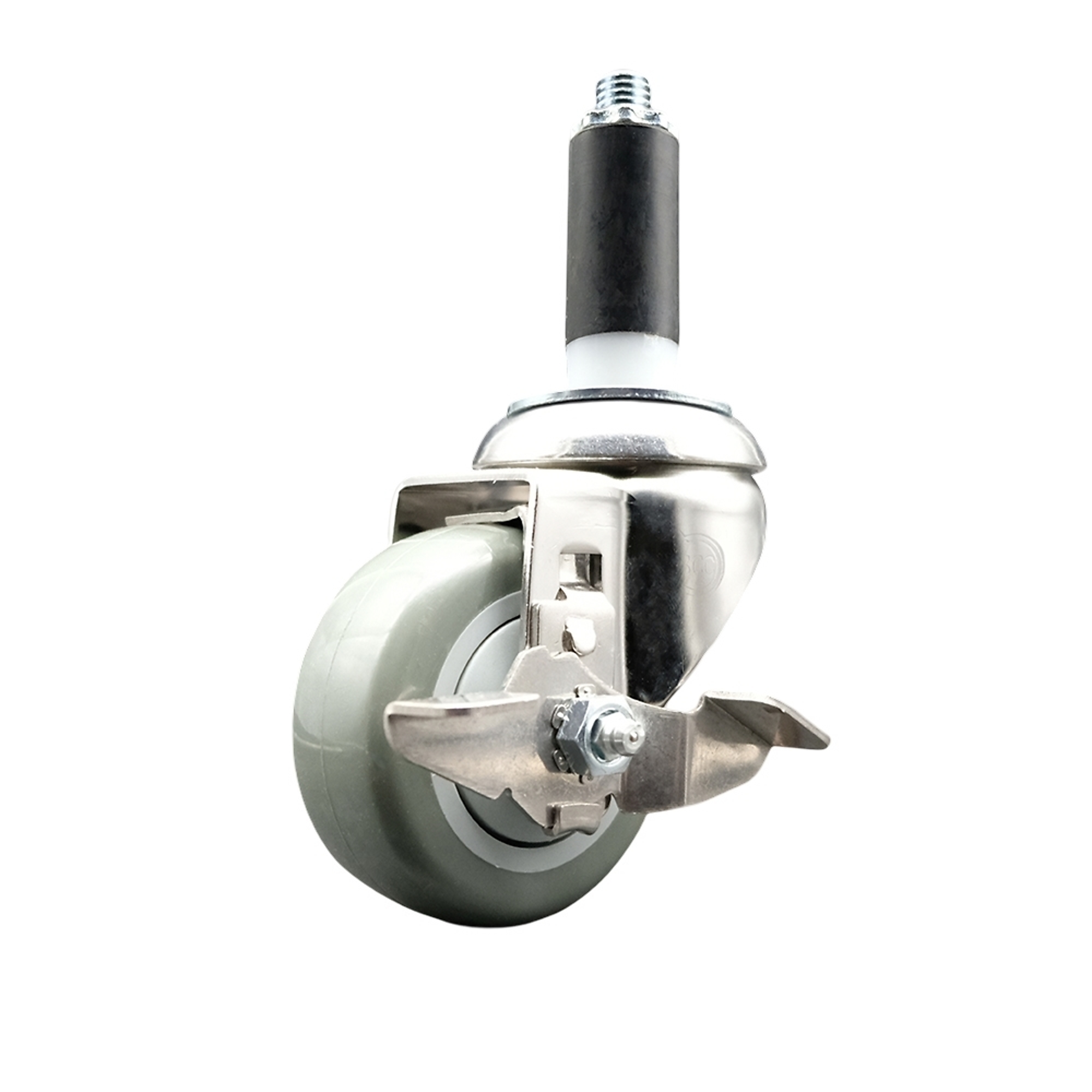 Service Caster, 3Inch x 1 1/4Inch Stem Caster, Wheel Diameter 3 in, Caster Type Swivel, Package (qty.) 1, Model SCC-SS316EX20S314-PPUB-TLB-1