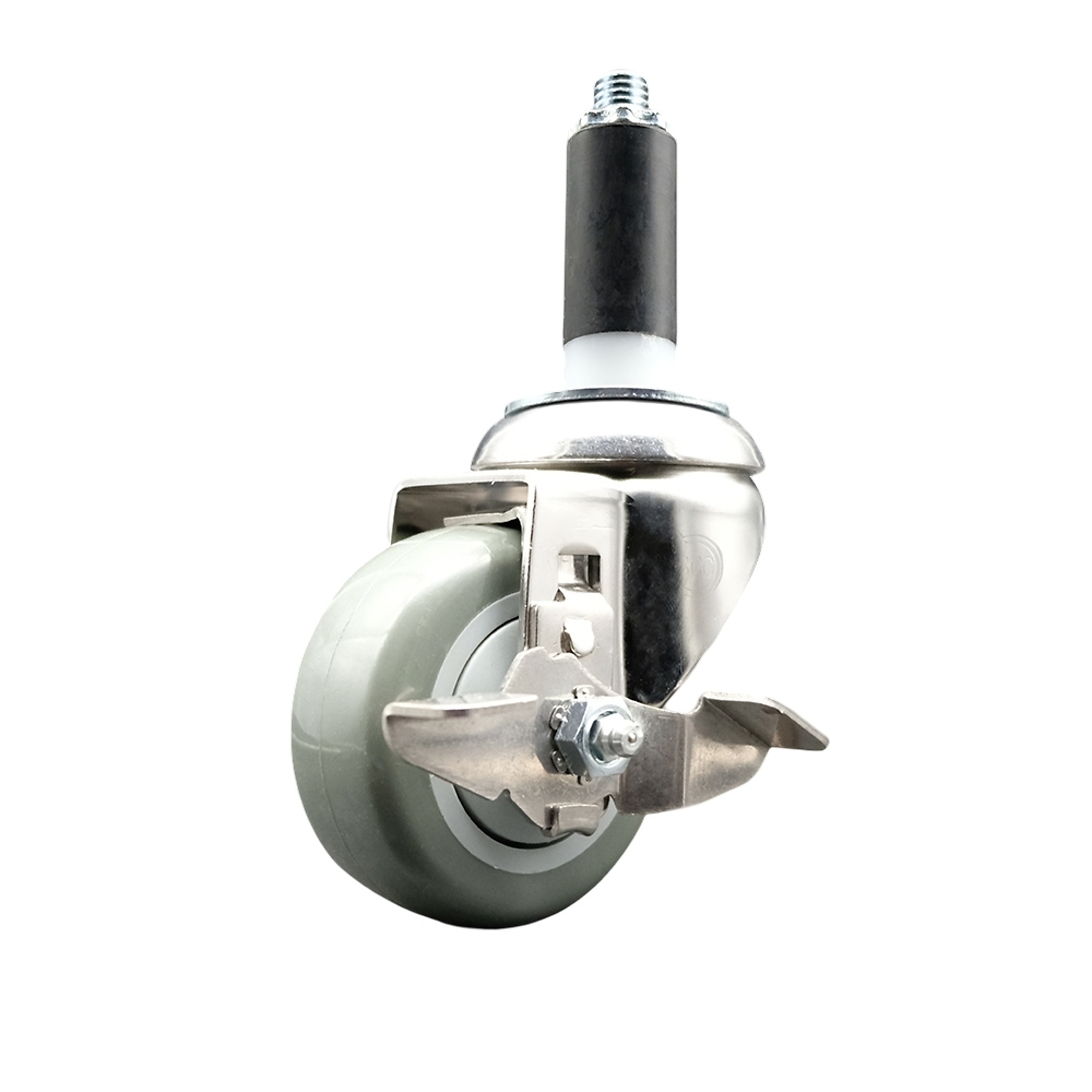 Service Caster, 3Inch x 1 1/4Inch Stem Caster, Wheel Diameter 3 in, Caster Type Swivel, Package (qty.) 1, Model SCC-SS316EX20S314-PPUB-TLB-118