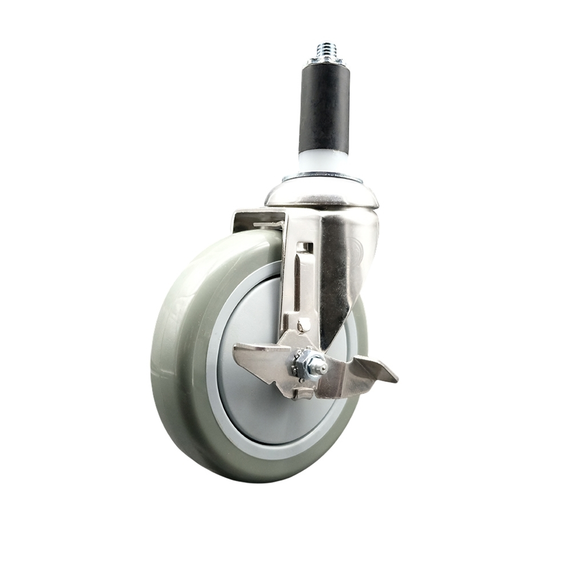 Service Caster, 5Inch x 1 1/4Inch Stem Caster, Wheel Diameter 5 in, Caster Type Swivel, Package (qty.) 1, Model SCC-SS316EX20S514-PPUB-TLB-114