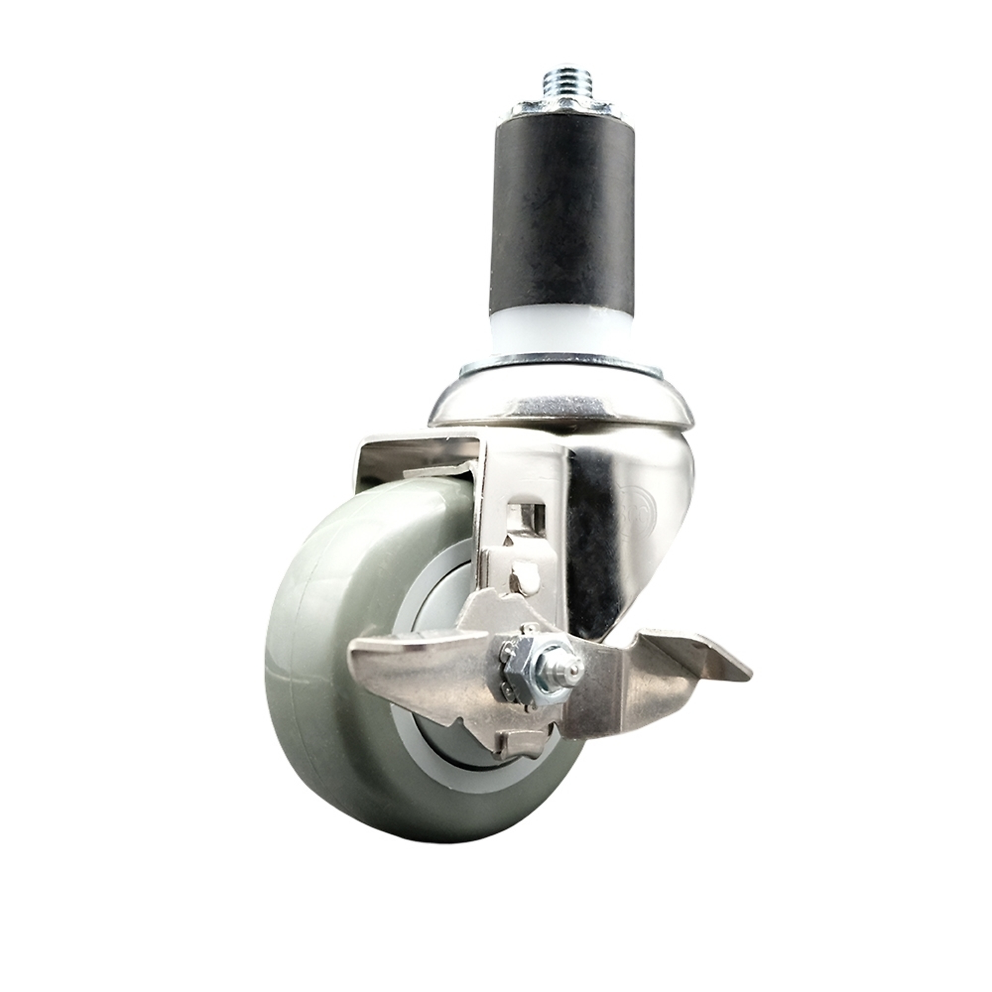 Service Caster, 3 1/2Inch x 1 1/4Inch Stem Caster, Wheel Diameter 3.5 in, Caster Type Swivel, Package (qty.) 1, Model SCC-SS316EX20S3514-PPUB-TLB-112