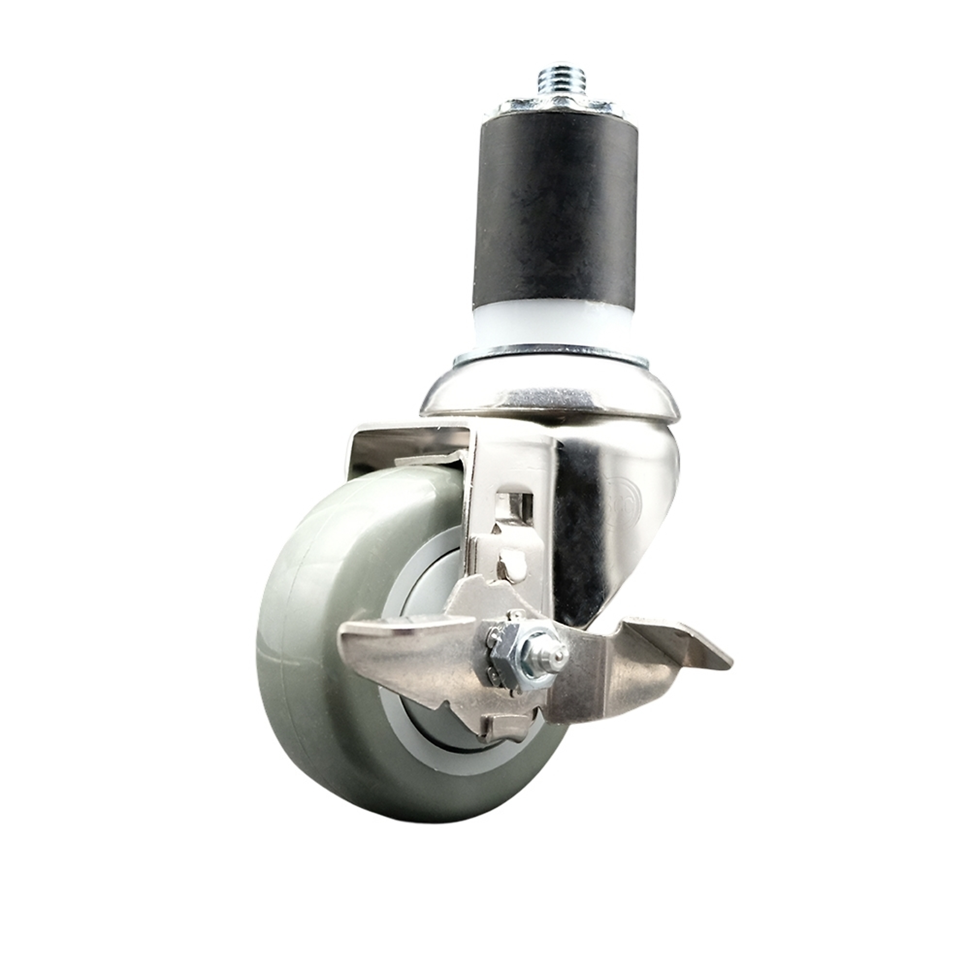 Service Caster, 3Inch x 1 1/4Inch Stem Caster, Wheel Diameter 3 in, Caster Type Swivel, Package (qty.) 1, Model SCC-SS316EX20S314-PPUB-TLB-134