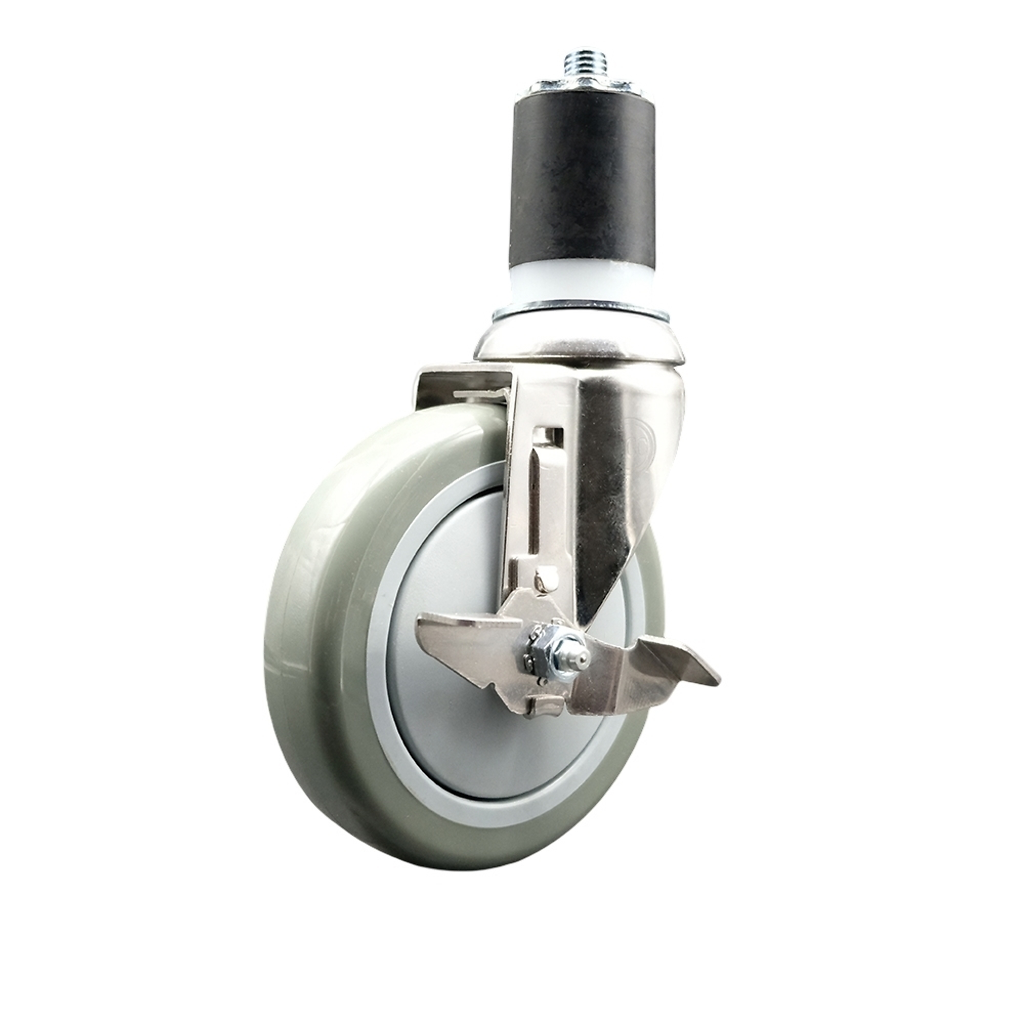 Service Caster, 5Inch x 1 1/4Inch Stem Caster, Wheel Diameter 5 in, Caster Type Swivel, Package (qty.) 1, Model SCC-SS316EX20S514-PPUB-TLB-134