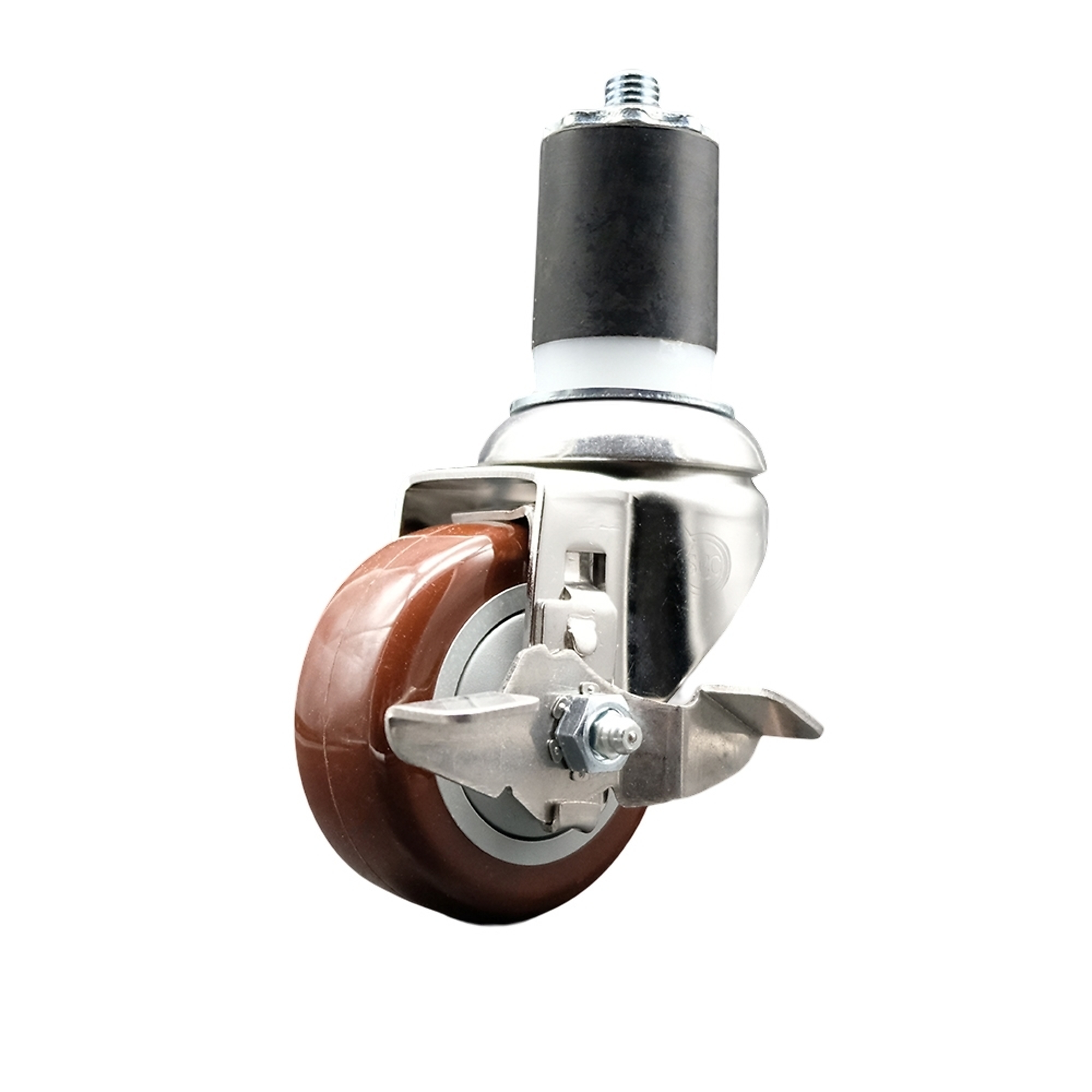 Service Caster, 3Inch x 1 1/4Inch Stem Caster, Wheel Diameter 3 in, Caster Type Swivel, Package (qty.) 1, Model SCC-SS316EX20S314-PPUB-MRN-TLB-134