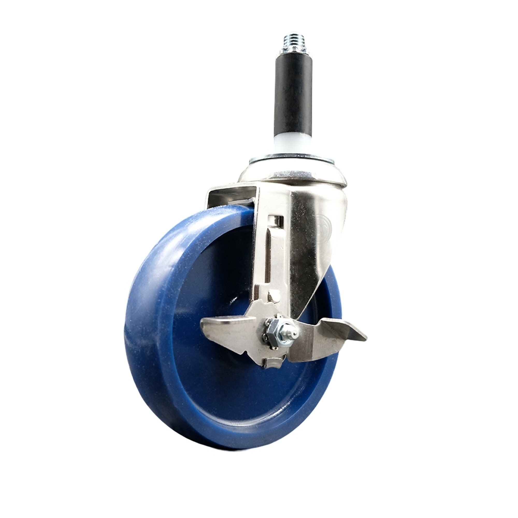 Service Caster, 5Inch x 1 1/4Inch Stem Caster, Wheel Diameter 5 in, Caster Type Swivel, Package (qty.) 1, Model SCC-SS316EX20S514-SPUS-TLB-34