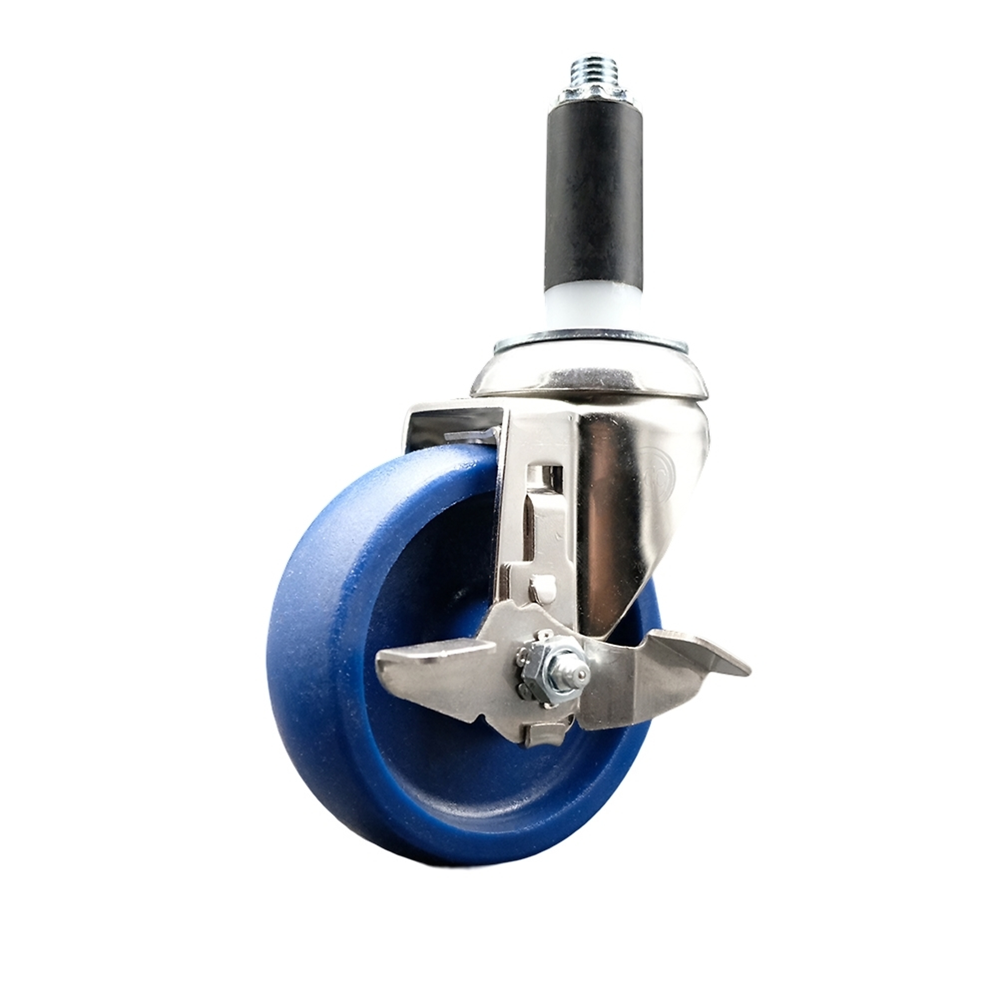 Service Caster, 4Inch x 1 1/4Inch Stem Caster, Wheel Diameter 4 in, Caster Type Swivel, Package (qty.) 1, Model SCC-SS316EX20S414-SPUS-TLB-1