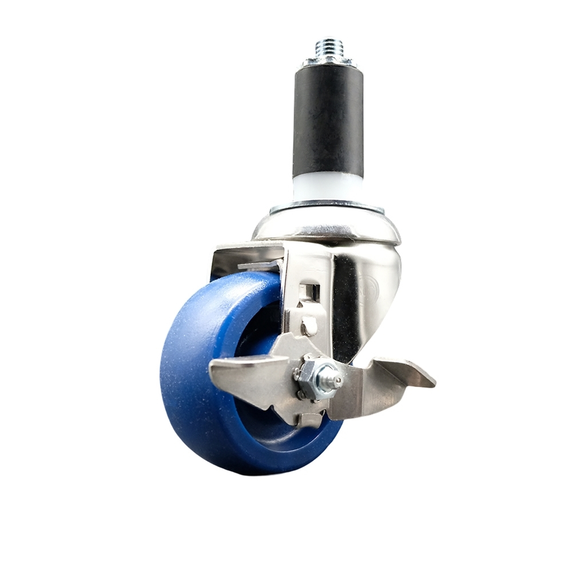 Service Caster, 3 1/2Inch x 1 1/4Inch Stem Caster, Wheel Diameter 3.5 in, Caster Type Swivel, Package (qty.) 1, Model SCC-SS316EX20S3514-SPUS-TLB-114