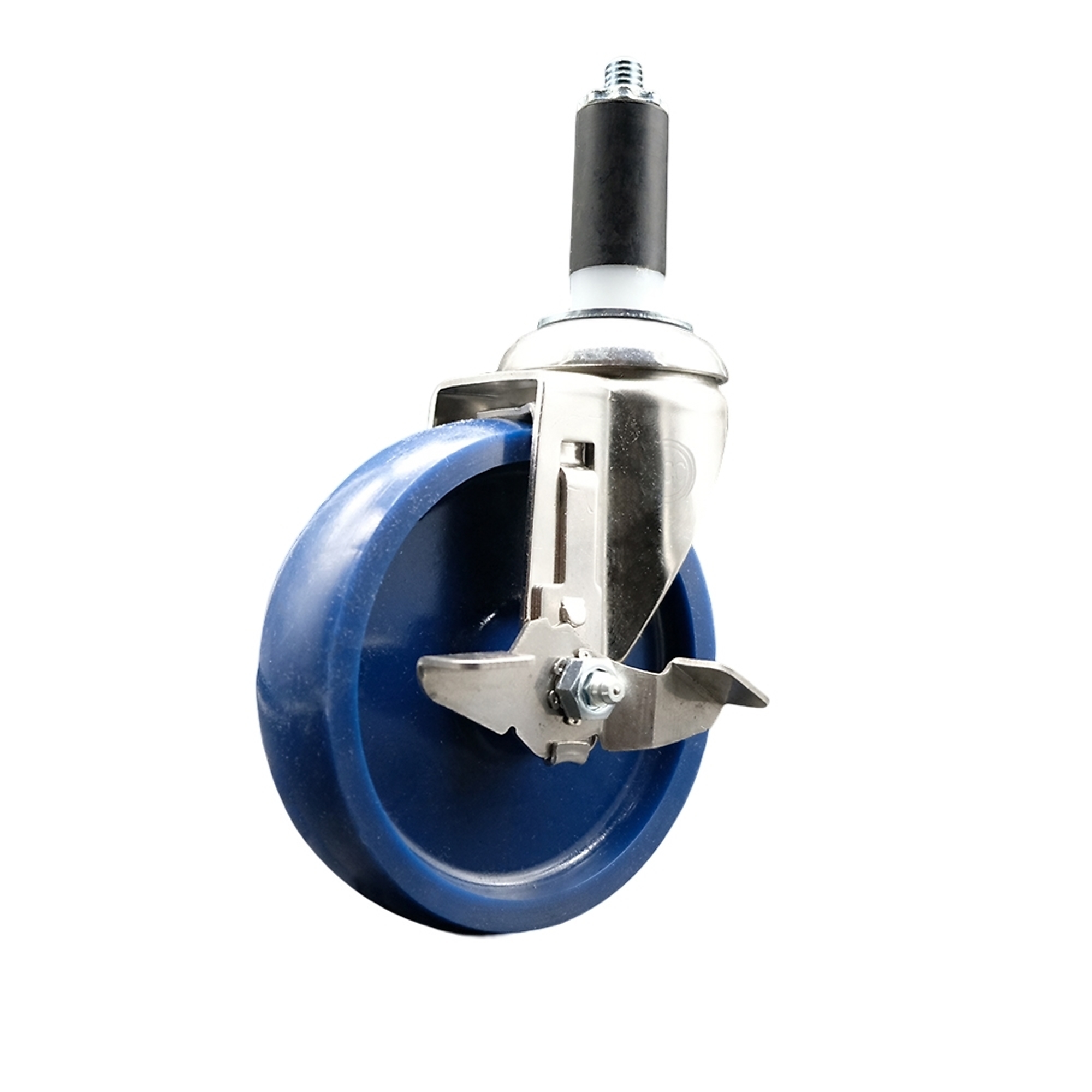 Service Caster, 5Inch x 1 1/4Inch Stem Caster, Wheel Diameter 5 in, Caster Type Swivel, Package (qty.) 1, Model SCC-SS316EX20S514-SPUS-TLB-114