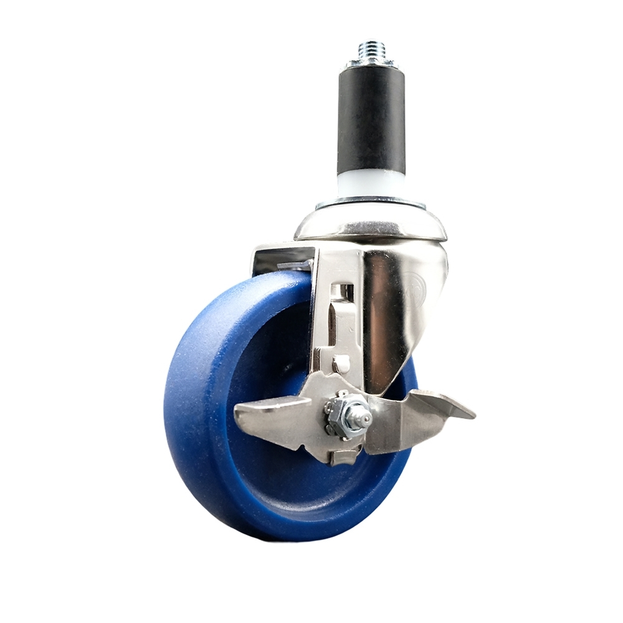 Service Caster, 4Inch x 1 1/4Inch Stem Caster, Wheel Diameter 4 in, Caster Type Swivel, Package (qty.) 1, Model SCC-SS316EX20S414-SPUS-TLB-138