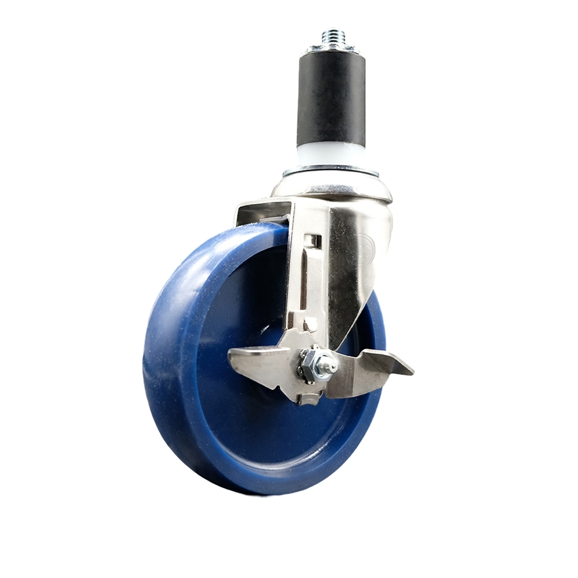 Service Caster, 5Inch x 1 1/4Inch Stem Caster, Wheel Diameter 5 in, Caster Type Swivel, Package (qty.) 1, Model SCC-SS316EX20S514-SPUS-TLB-158