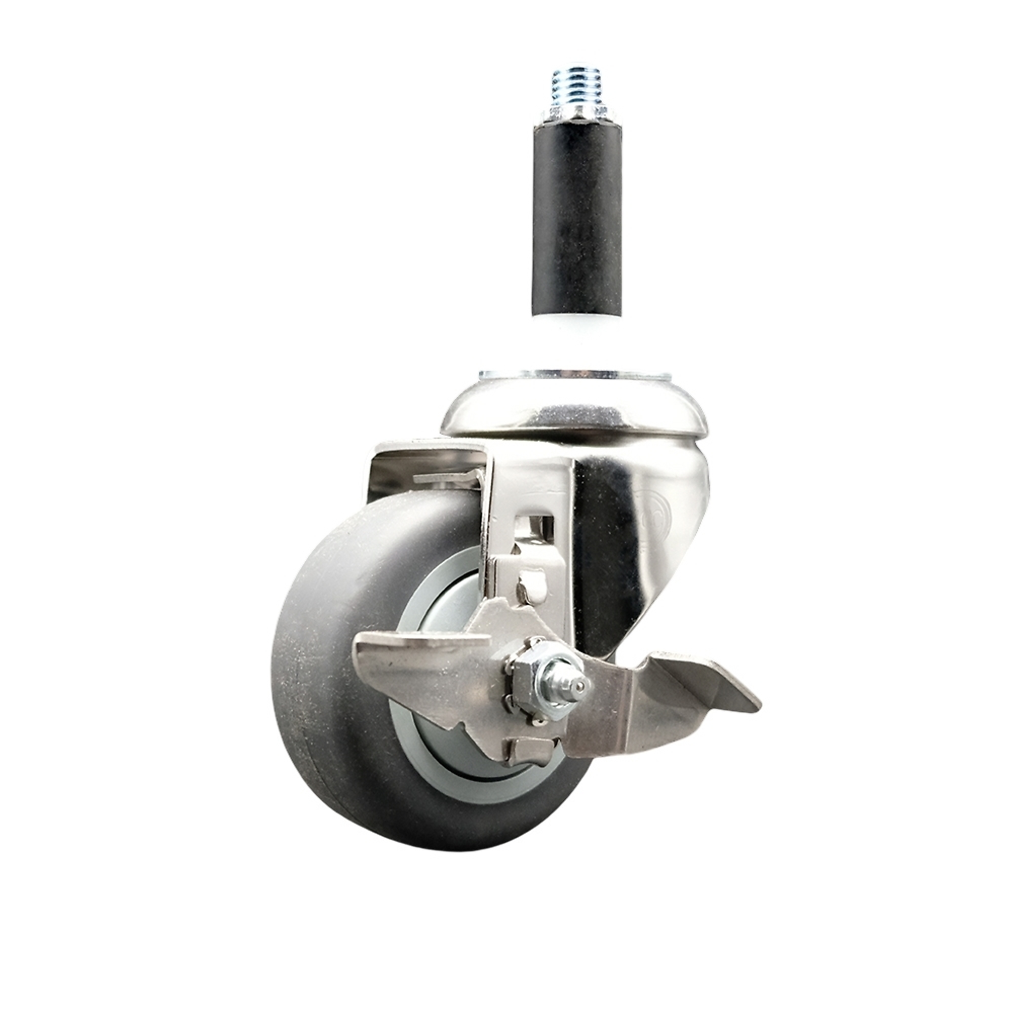 Service Caster, 3Inch x 1 1/4Inch Stem Caster, Wheel Diameter 3 in, Caster Type Swivel, Package (qty.) 1, Model SCC-SS316EX20S314-TPRB-TLB-78