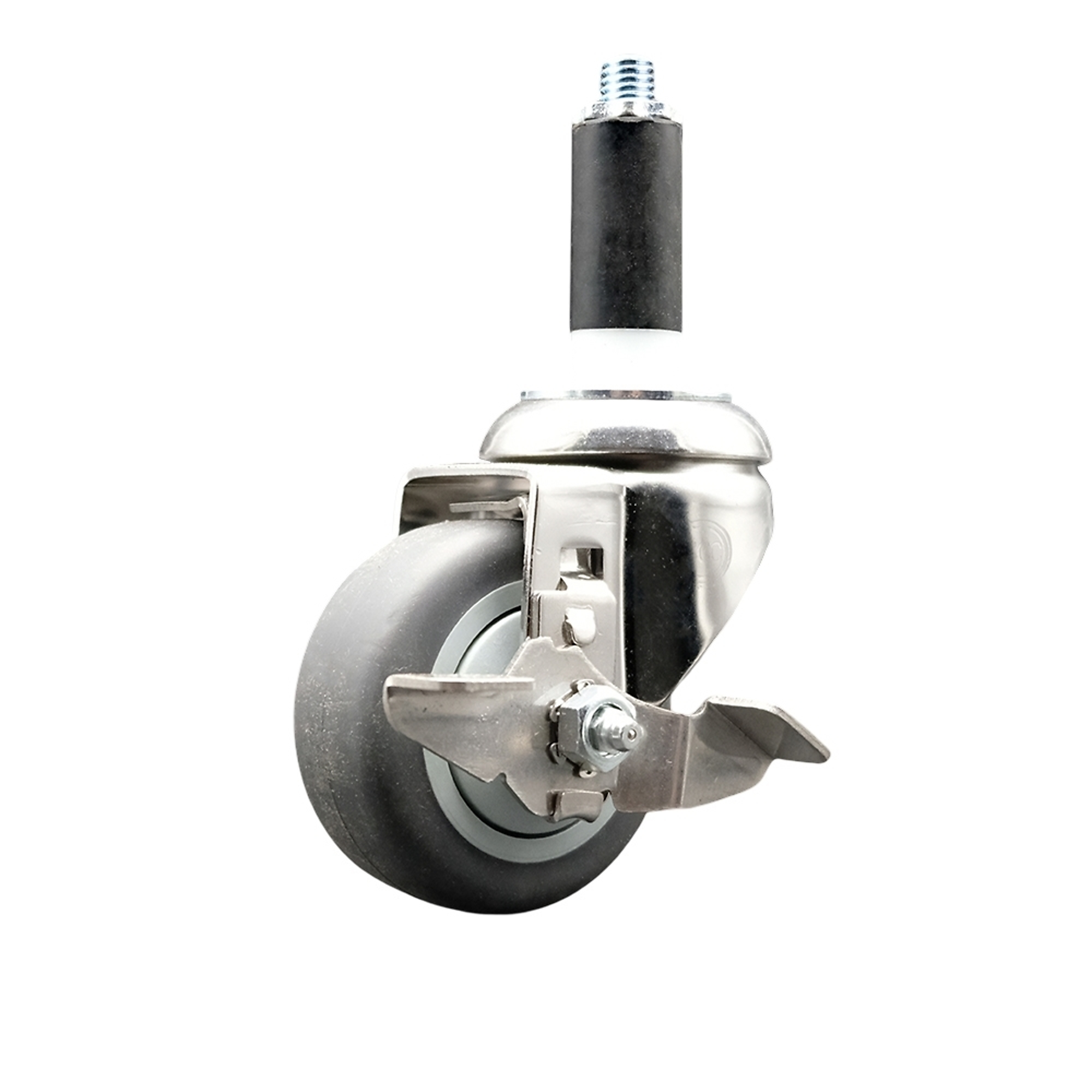 Service Caster, 3Inch x 1 1/4Inch Stem Caster, Wheel Diameter 3 in, Caster Type Swivel, Package (qty.) 1, Model SCC-SS316EX20S314-TPRB-TLB-1