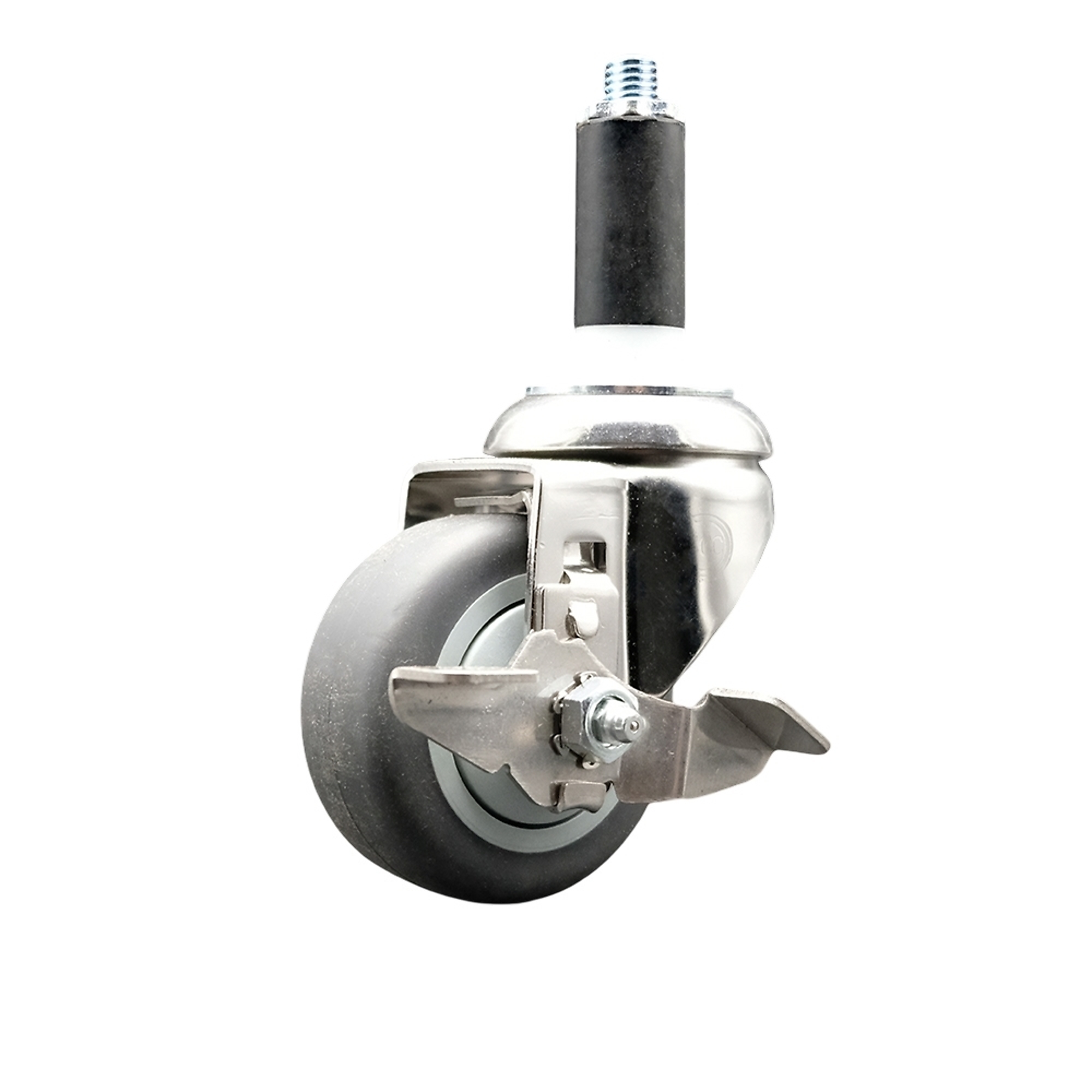 Service Caster, 3 1/2Inch x 1 1/4Inch Stem Caster, Wheel Diameter 3.5 in, Caster Type Swivel, Package (qty.) 1, Model SCC-SS316EX20S3514-TPRB-TLB-118