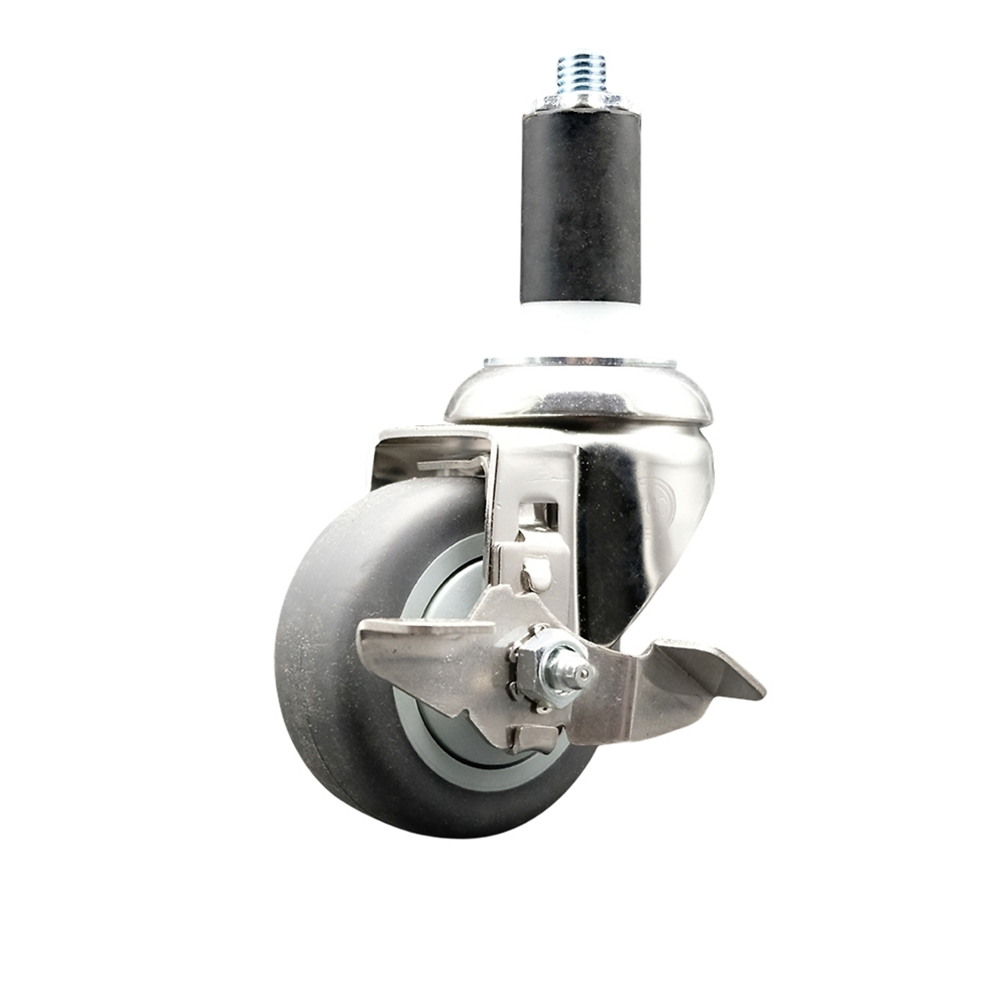 Service Caster, 3Inch x 1 1/4Inch Stem Caster, Wheel Diameter 3 in, Caster Type Swivel, Package (qty.) 1, Model SCC-SS316EX20S314-TPRB-TLB-114