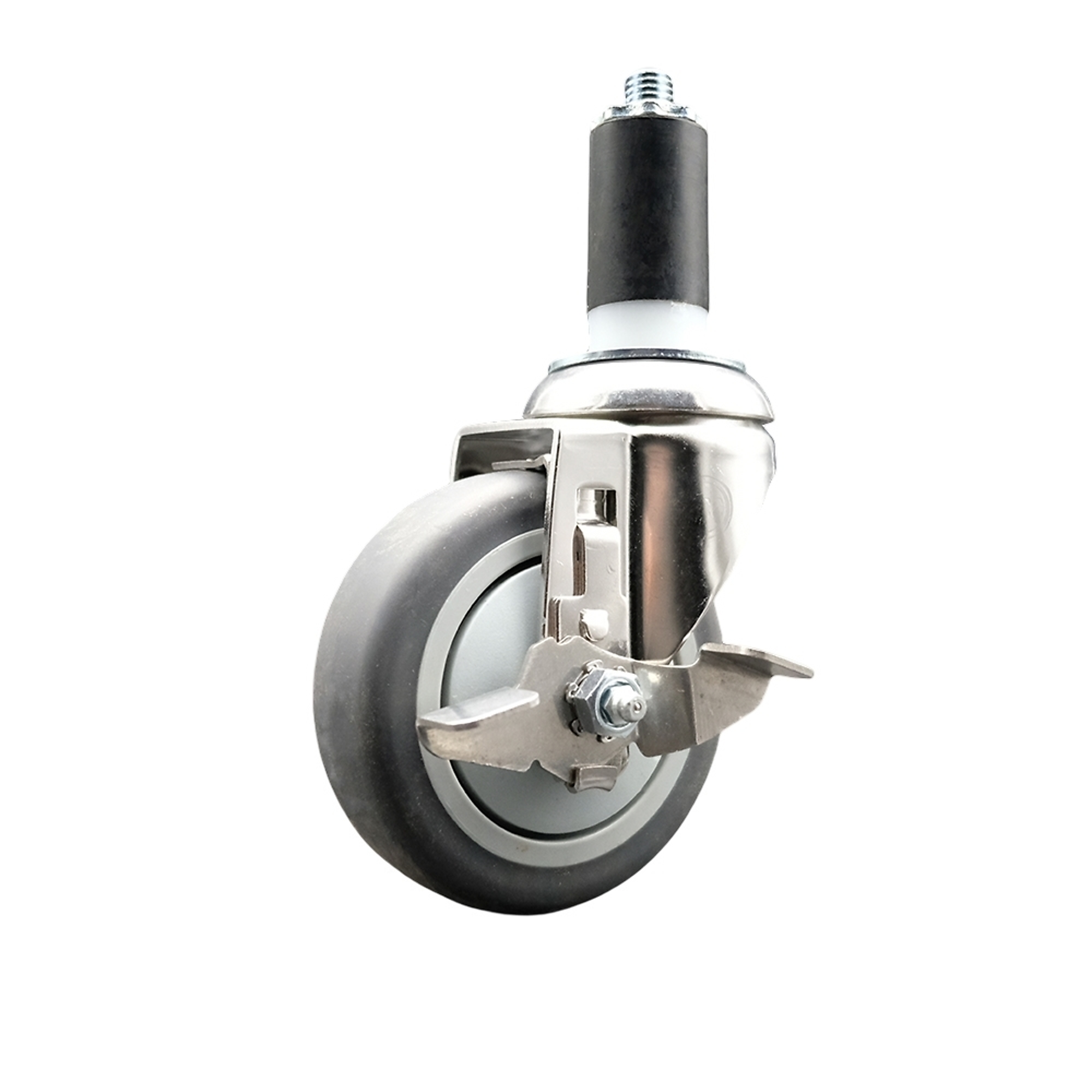 Service Caster, 4Inch x 1 1/4Inch Stem Caster, Wheel Diameter 4 in, Caster Type Swivel, Package (qty.) 1, Model SCC-SS316EX20S414-TPRB-TLB-138